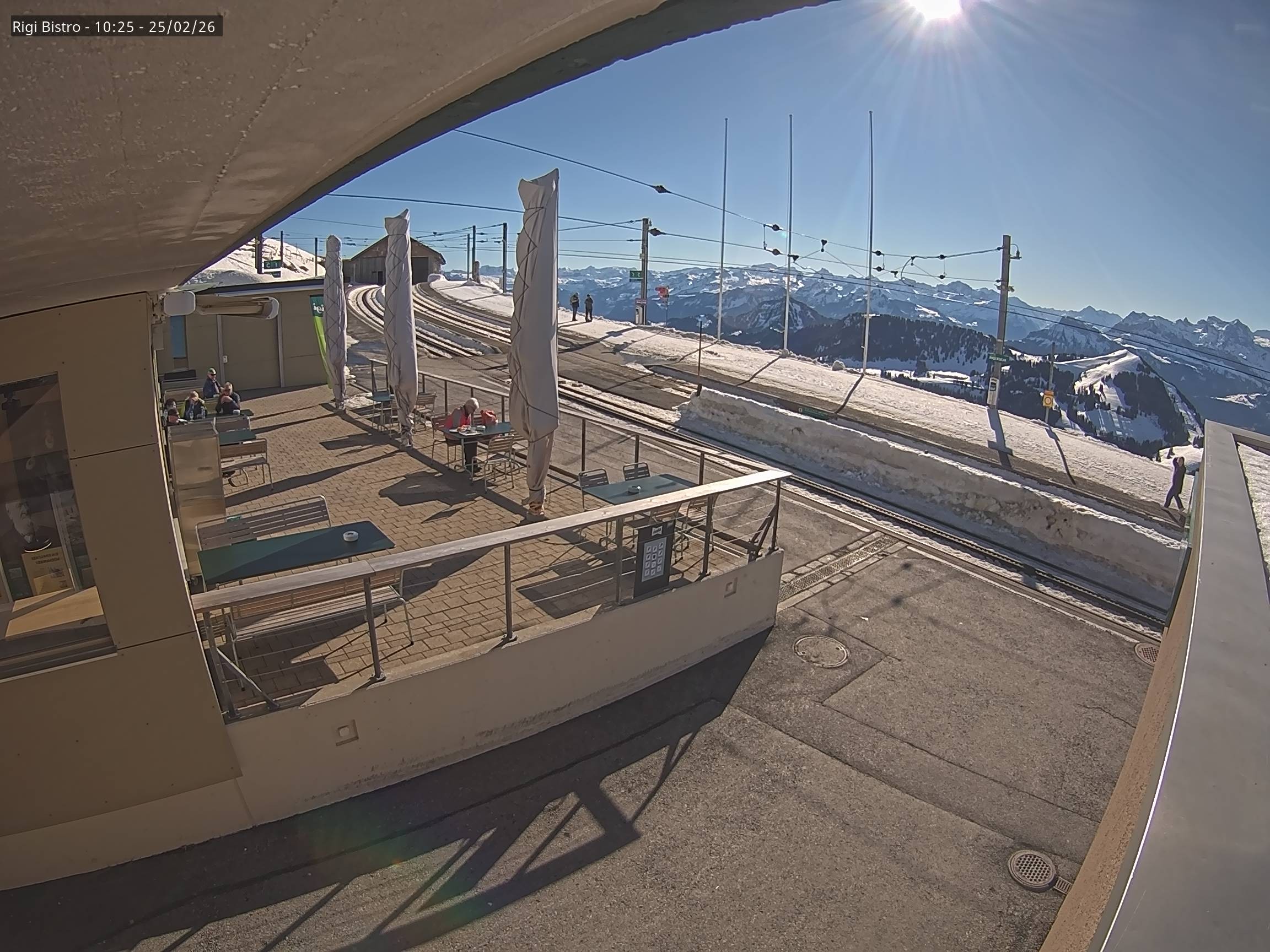 Archiv Foto Webcam Blick auf Rigi Kulm, Bergrestaurant