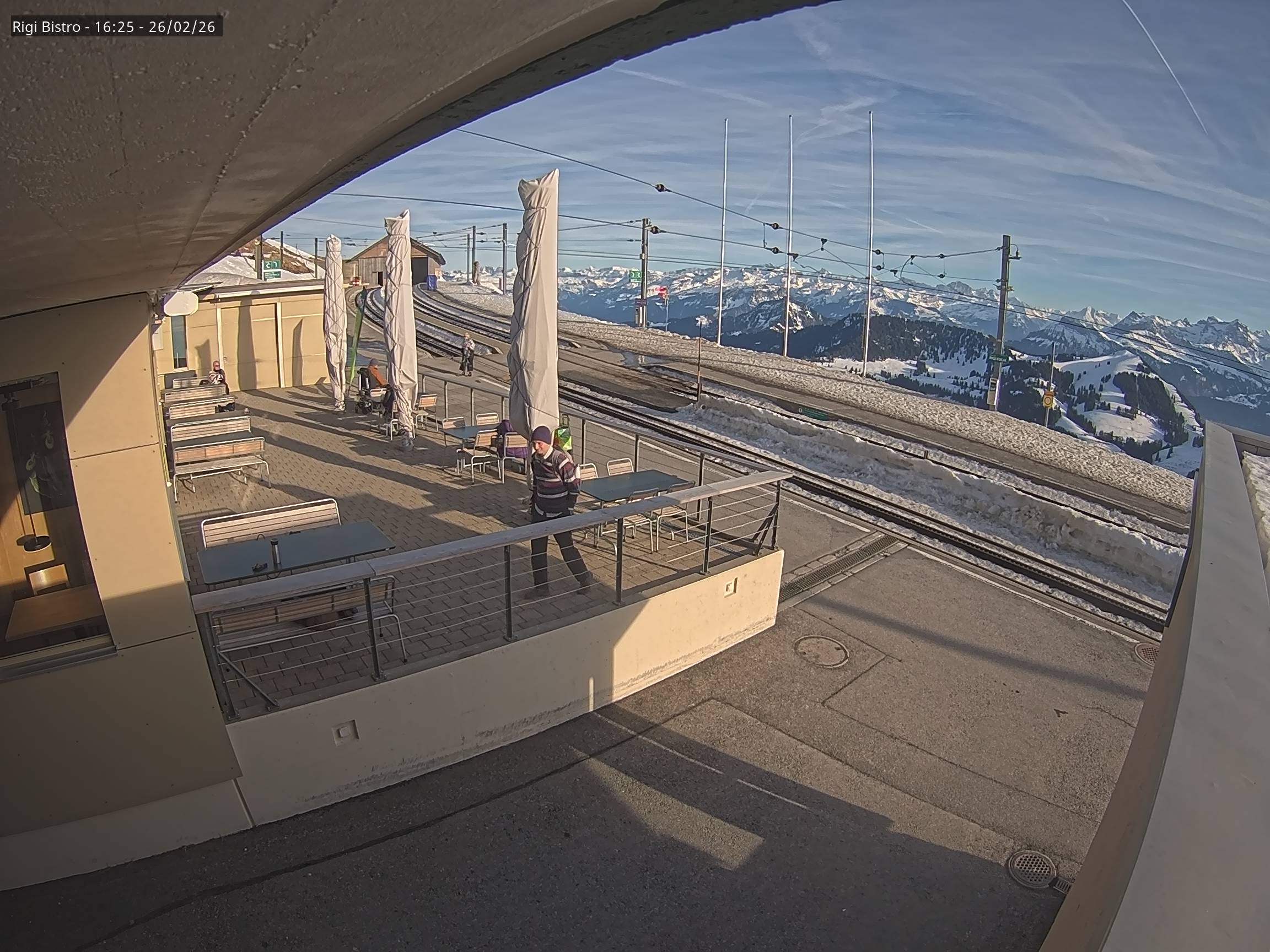 Archived image Webcam View of Rigi Kulm - mountain restaurant