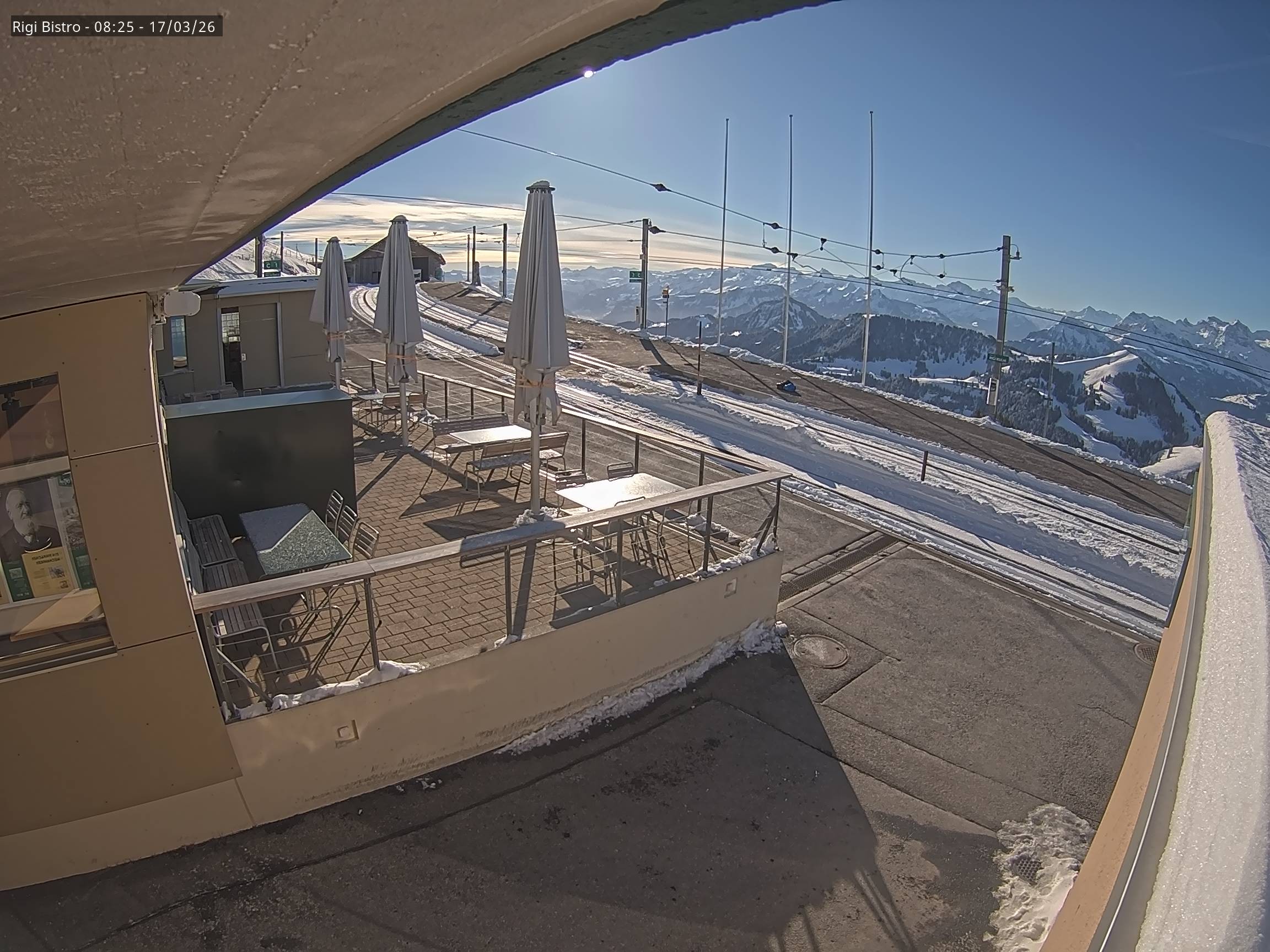 Archiv Foto Webcam Blick auf Rigi Kulm, Bergrestaurant