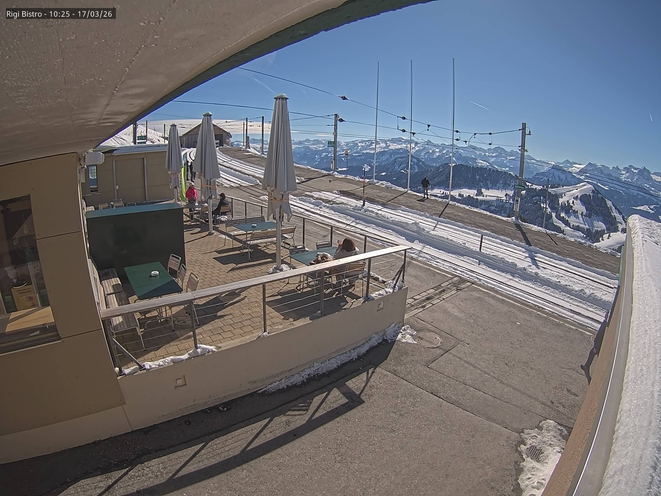 Archiv Foto Webcam Blick auf Rigi Kulm, Bergrestaurant