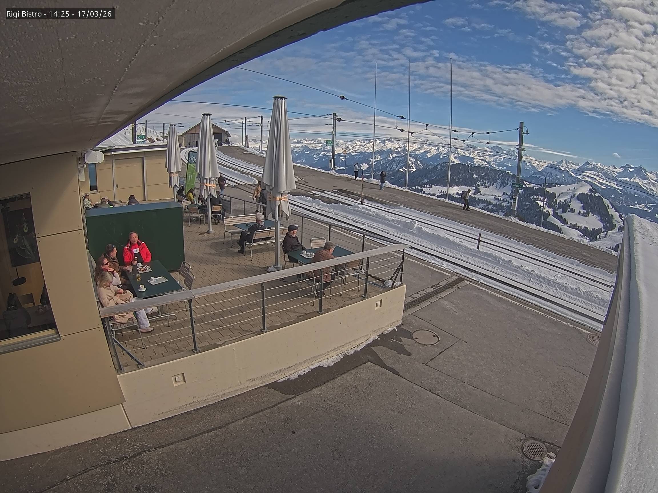 Archiv Foto Webcam Blick auf Rigi Kulm, Bergrestaurant