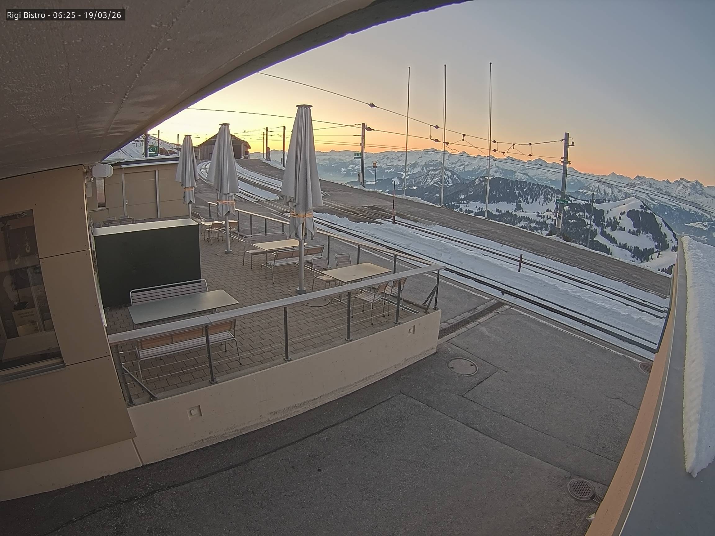 Archiv Foto Webcam Blick auf Rigi Kulm, Bergrestaurant