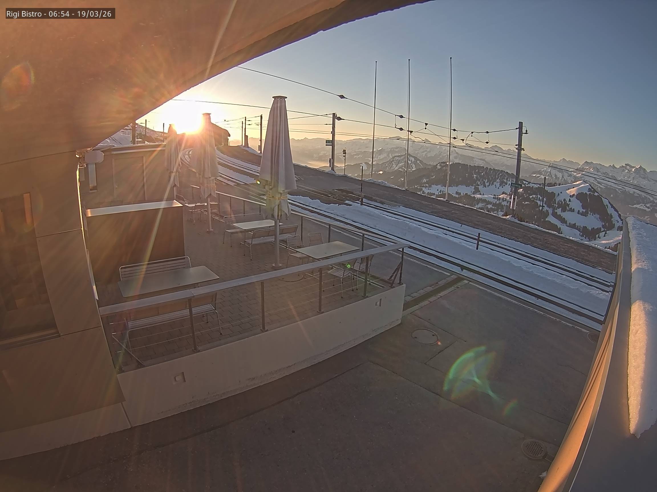 Archiv Foto Webcam Blick auf Rigi Kulm, Bergrestaurant