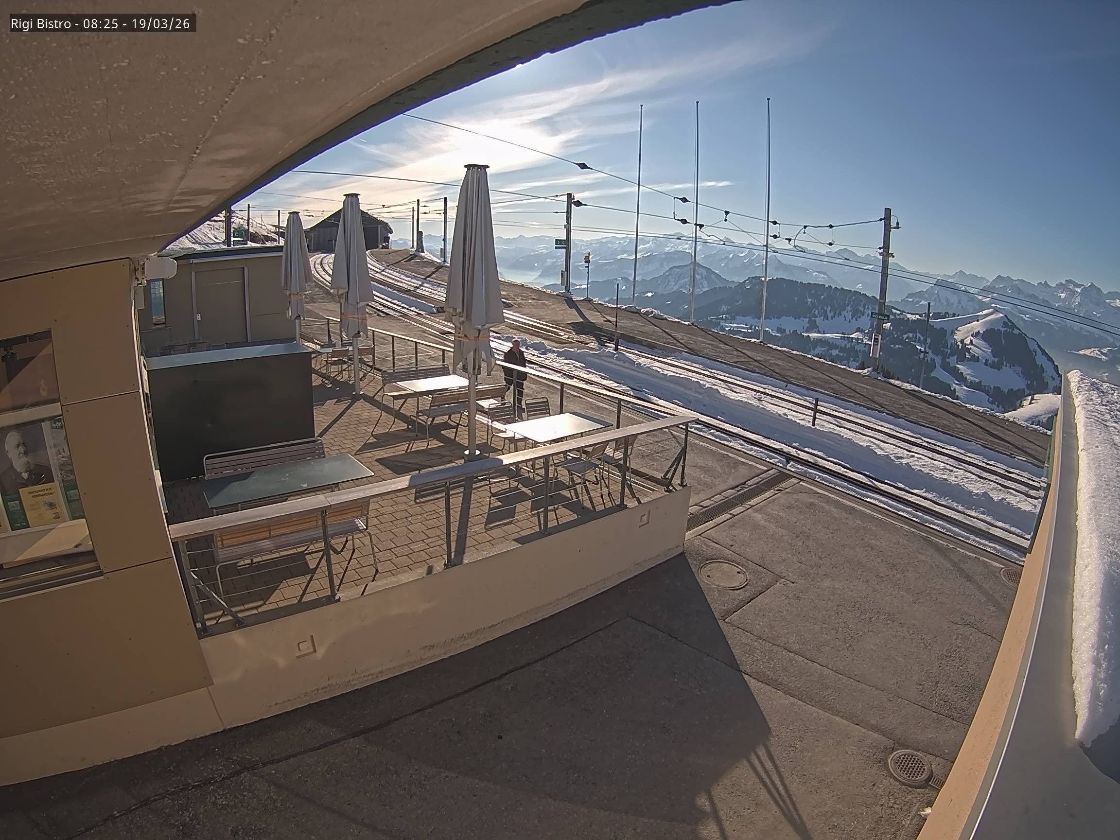 Archiv Foto Webcam Blick auf Rigi Kulm, Bergrestaurant