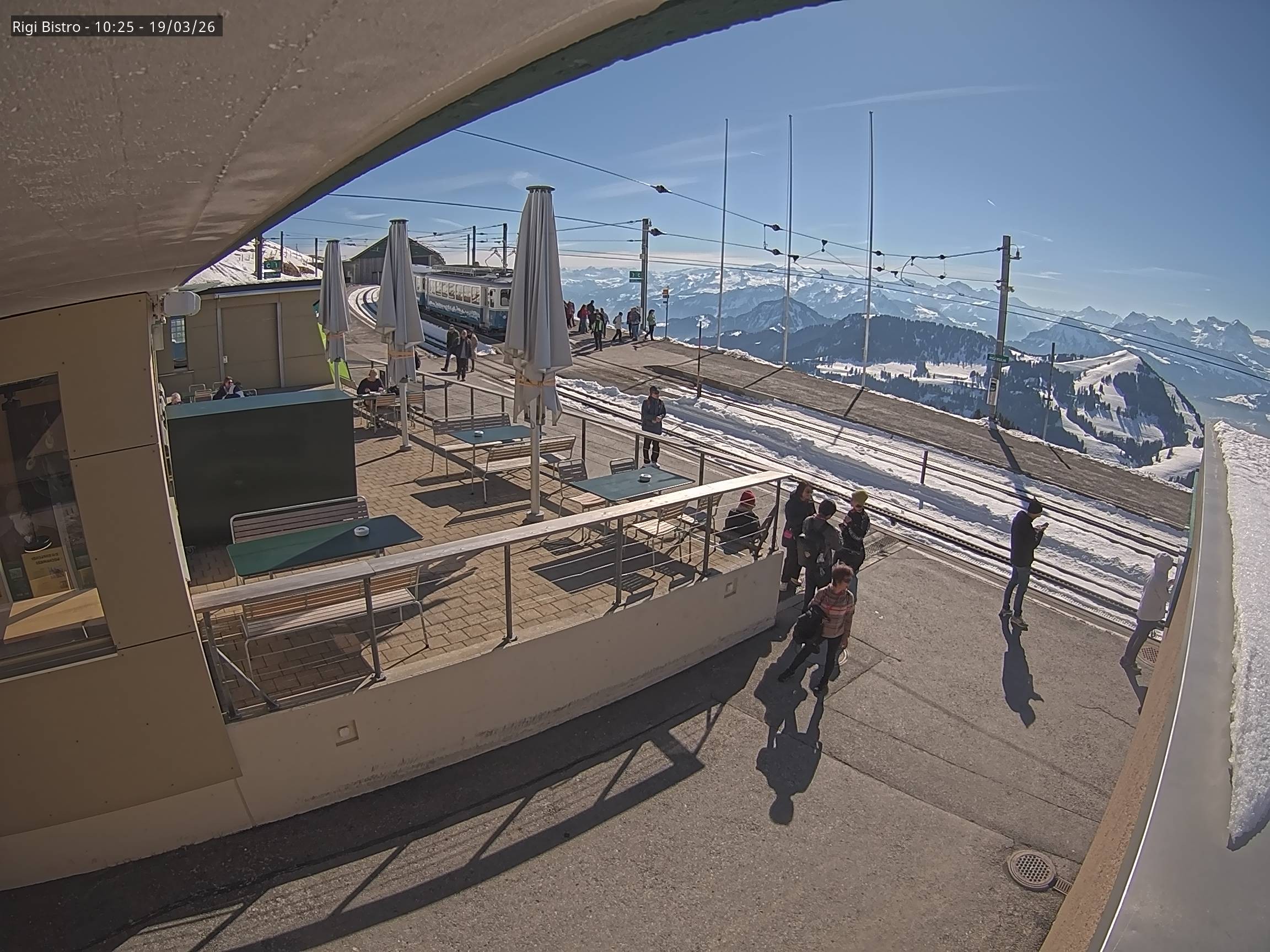 Archiv Foto Webcam Blick auf Rigi Kulm, Bergrestaurant