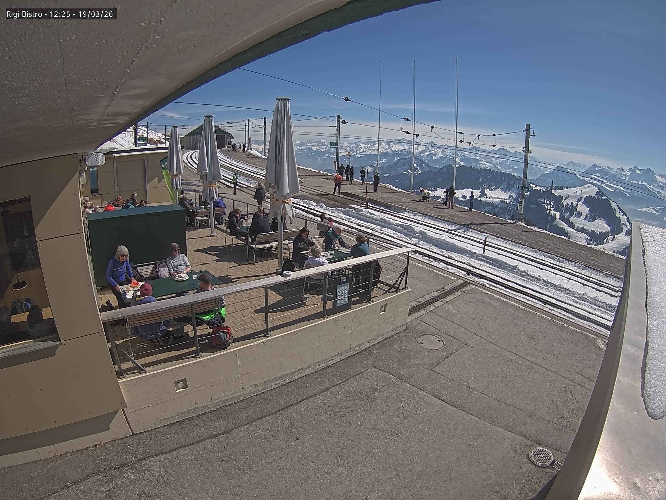 Archiv Foto Webcam Blick auf Rigi Kulm, Bergrestaurant