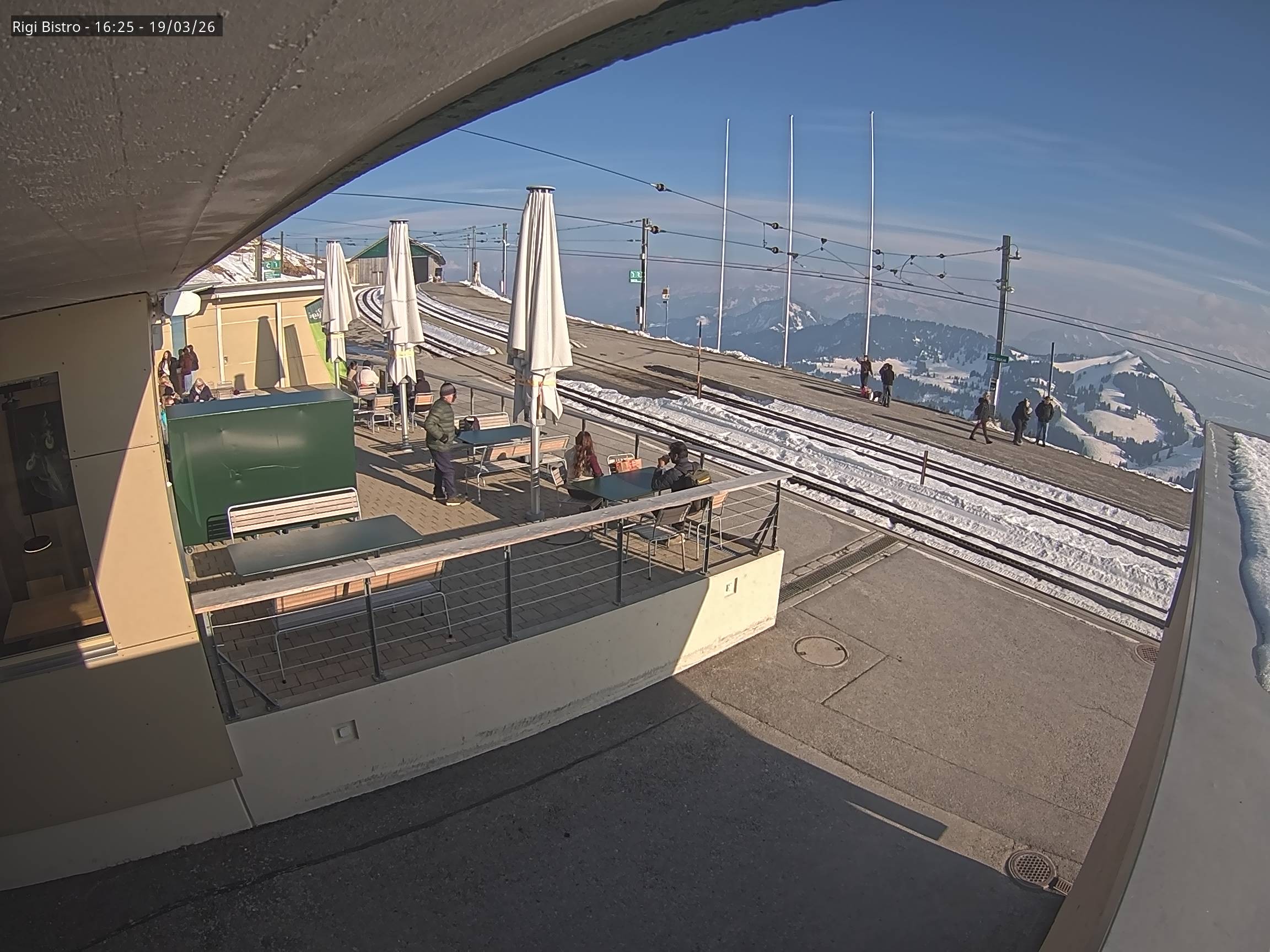 Archiv Foto Webcam Blick auf Rigi Kulm, Bergrestaurant