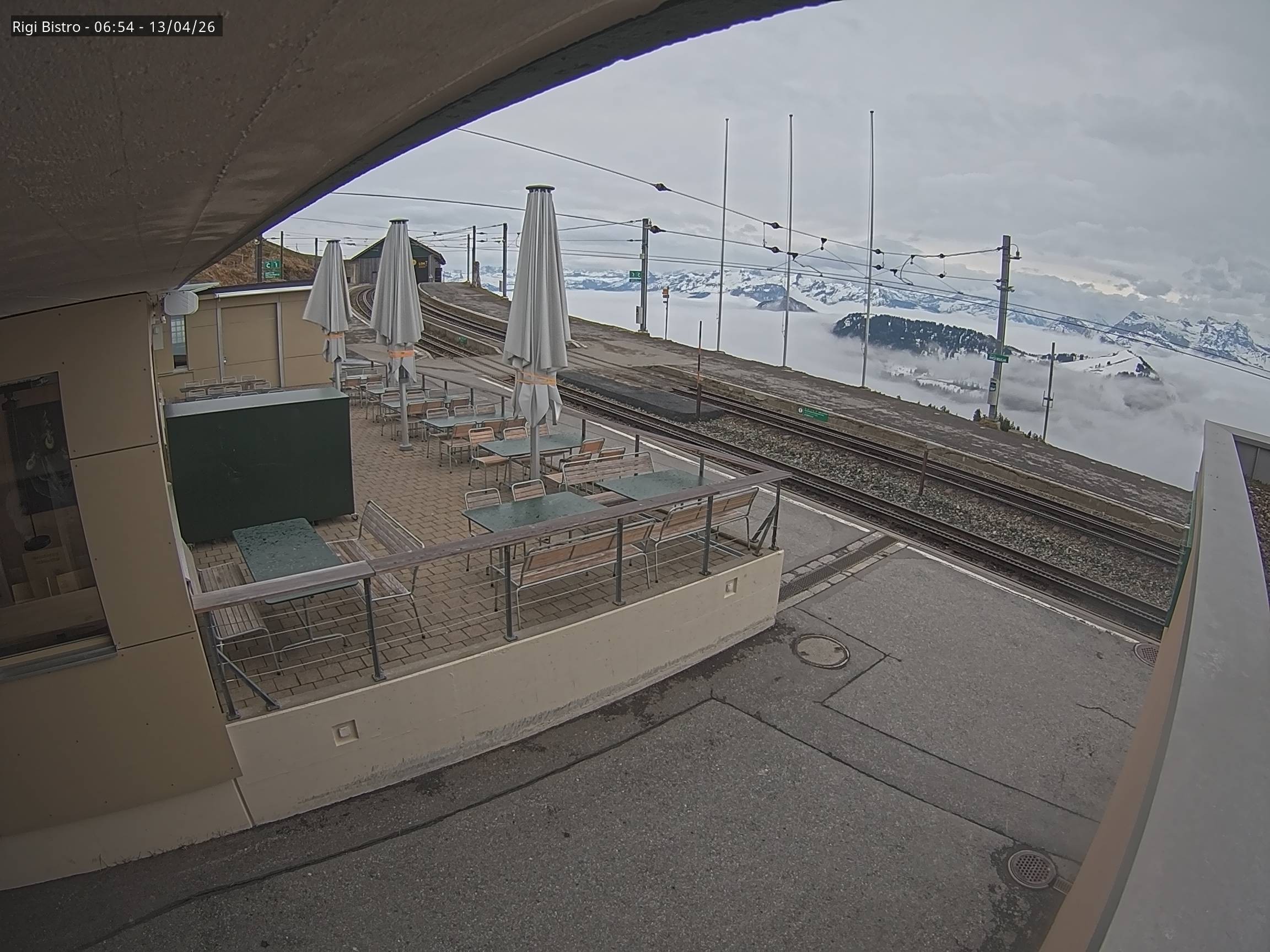 Archiv Foto Webcam Blick auf Rigi Kulm, Bergrestaurant