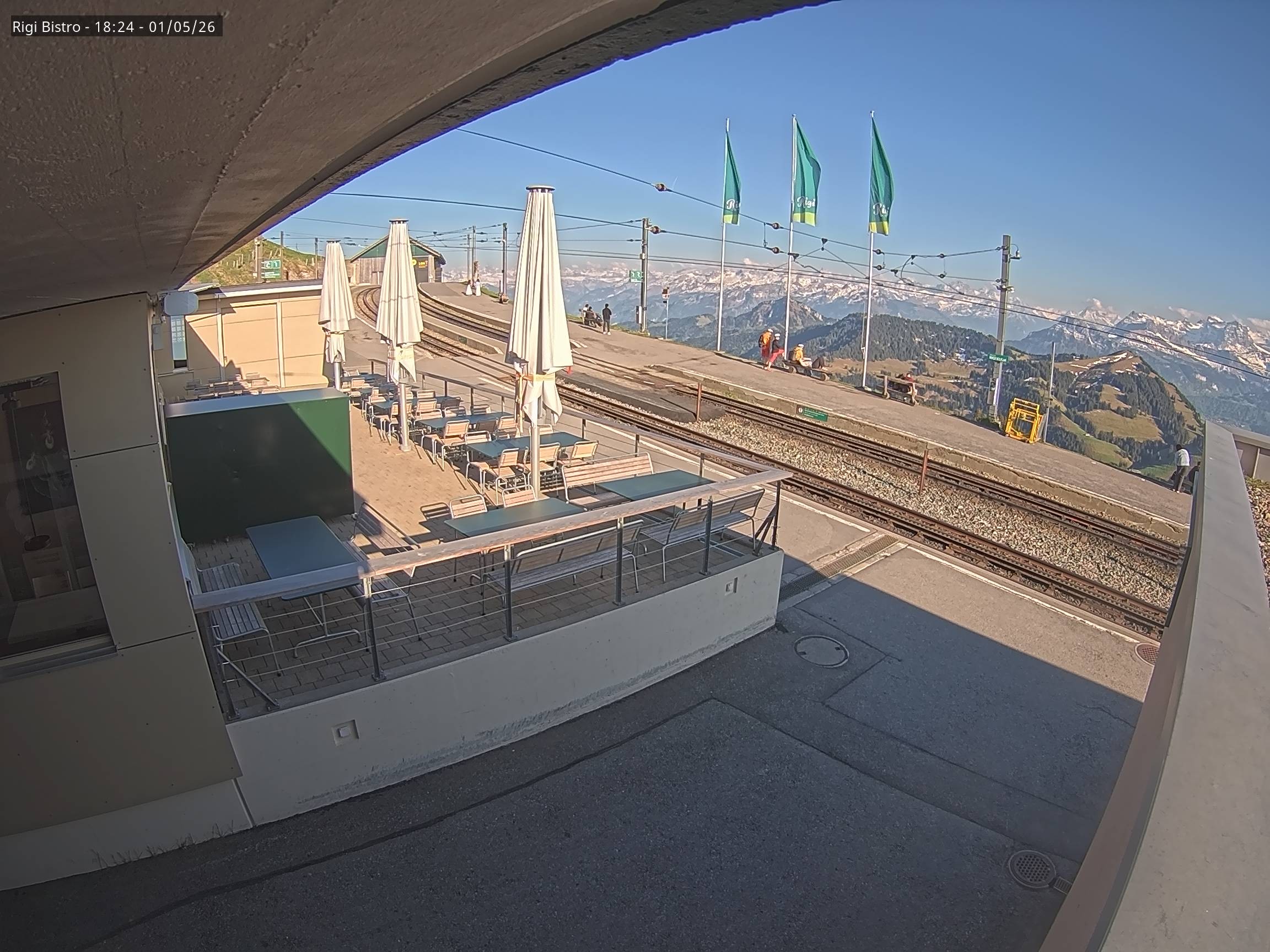 Archived image Webcam View of Rigi Kulm - mountain restaurant