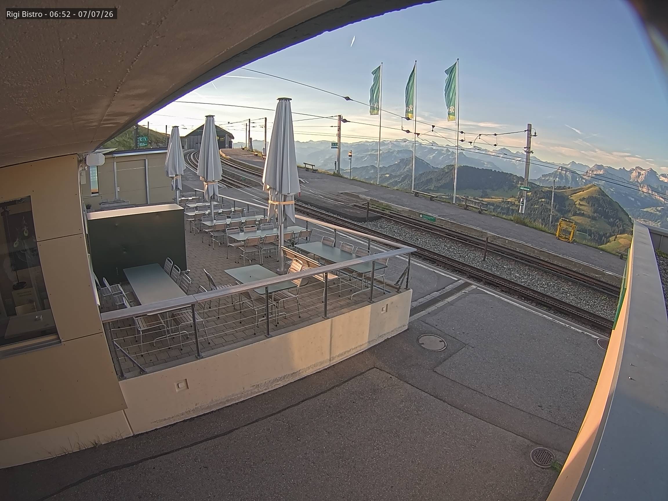 Archiv Foto Webcam Blick auf Rigi Kulm, Bergrestaurant