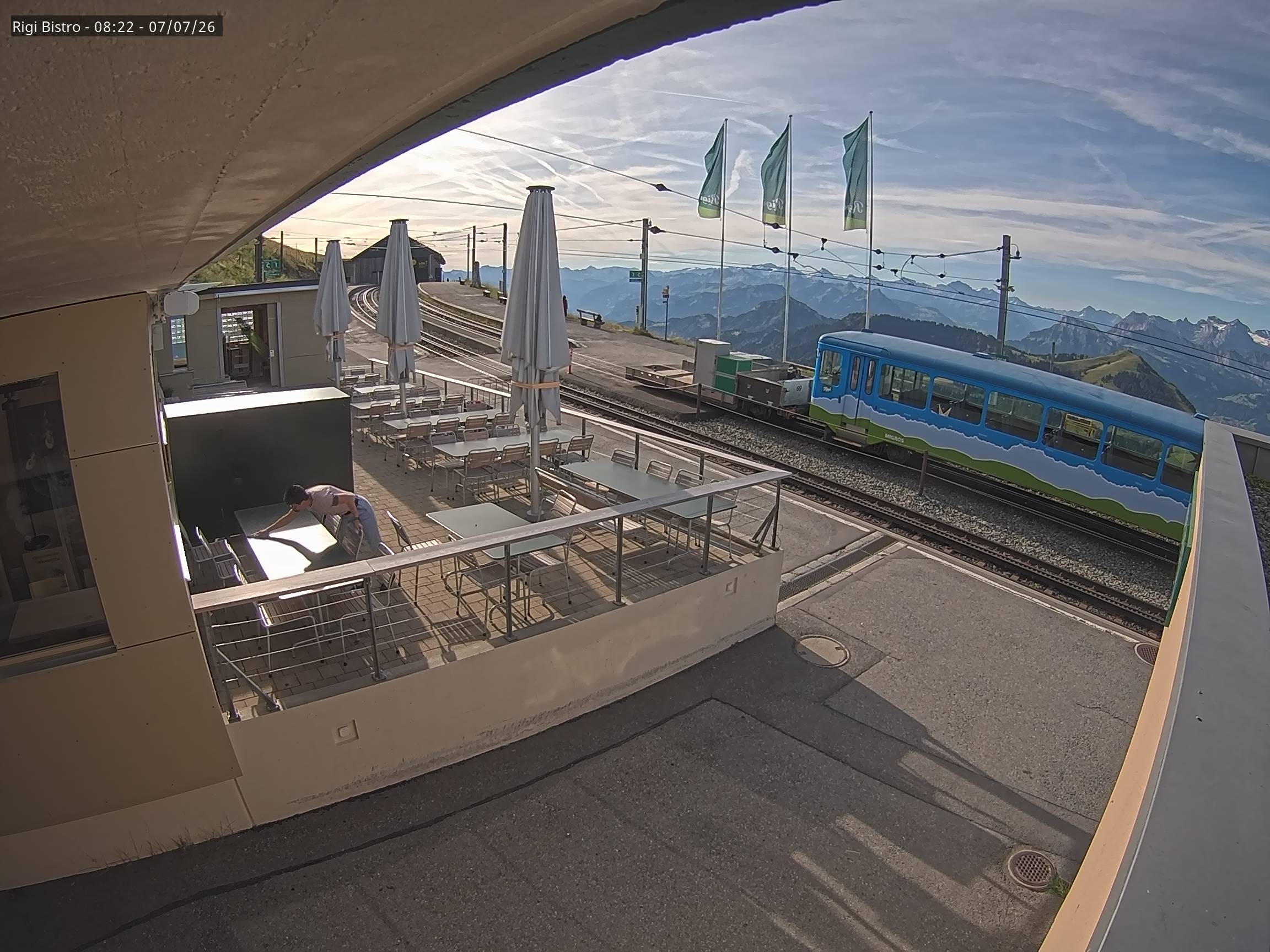 Archiv Foto Webcam Blick auf Rigi Kulm, Bergrestaurant