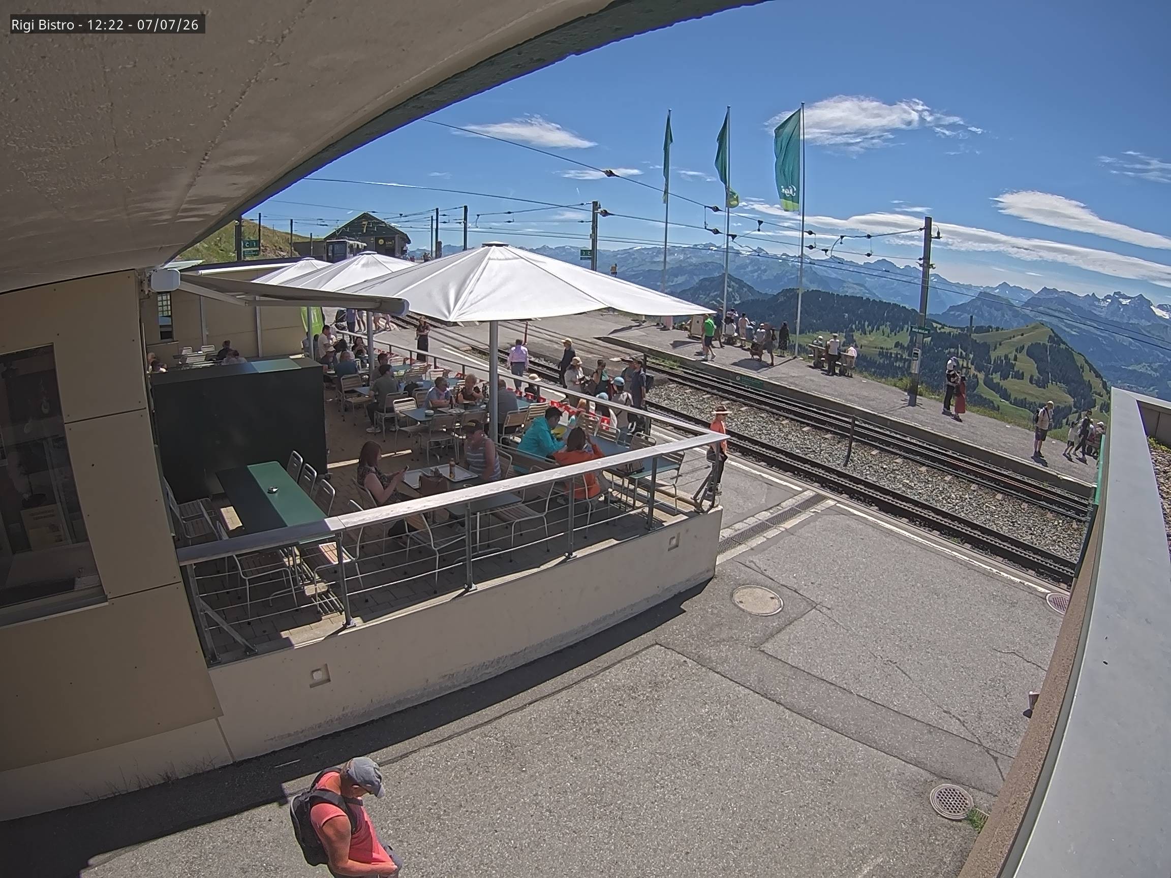 Archiv Foto Webcam Blick auf Rigi Kulm, Bergrestaurant