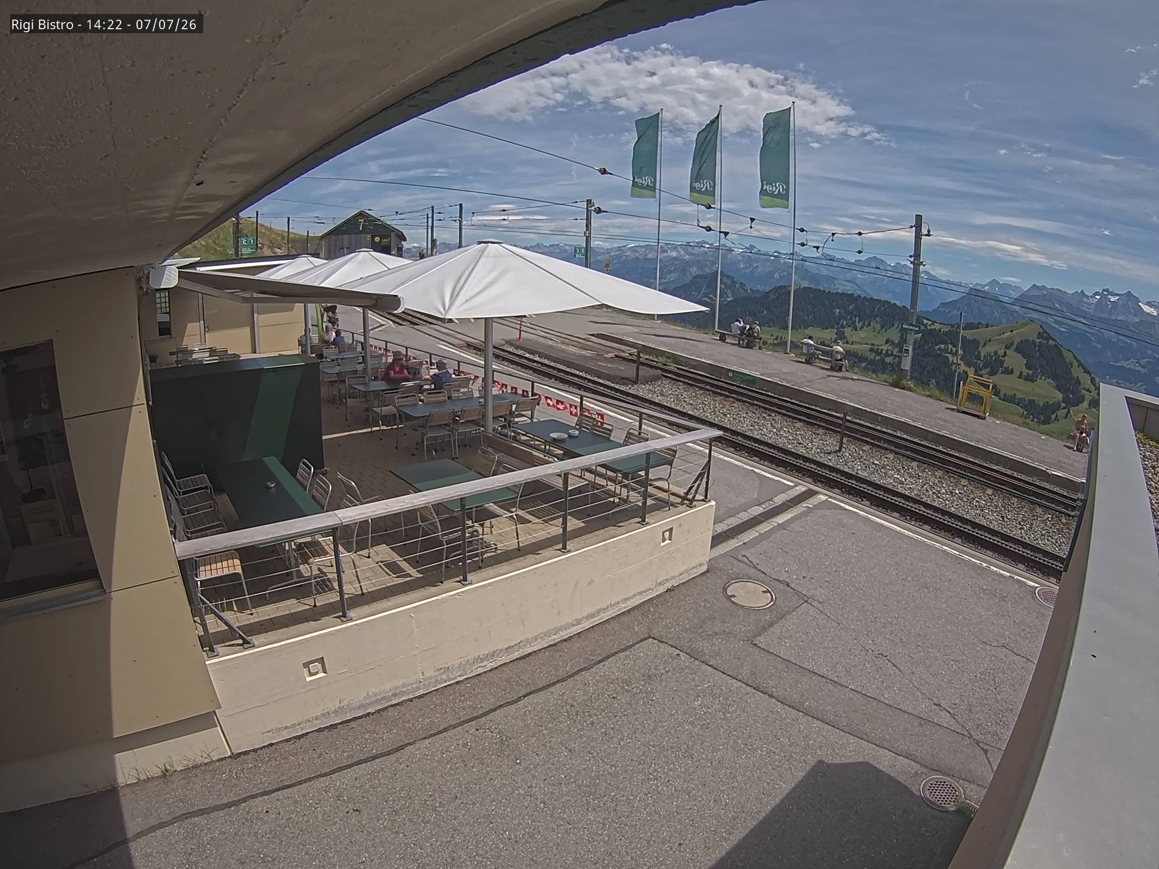 Archiv Foto Webcam Blick auf Rigi Kulm, Bergrestaurant