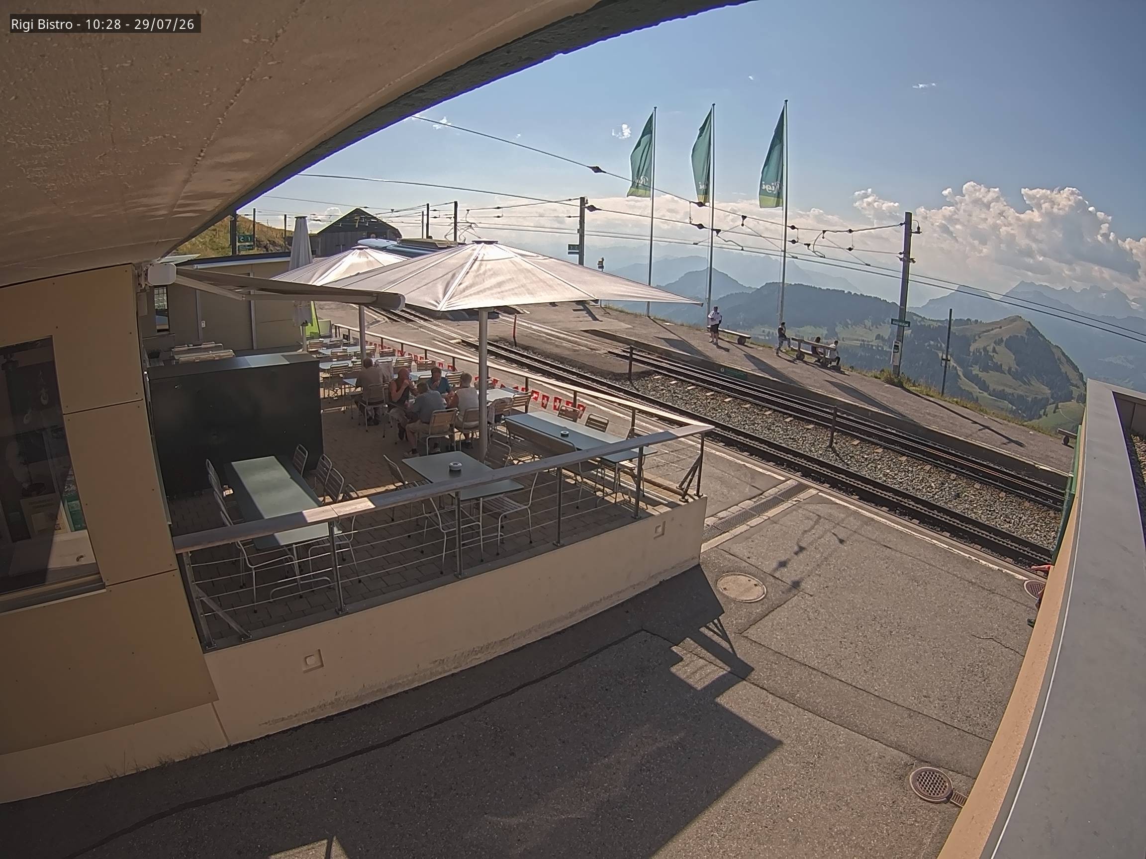 Archiv Foto Webcam Blick auf Rigi Kulm, Bergrestaurant