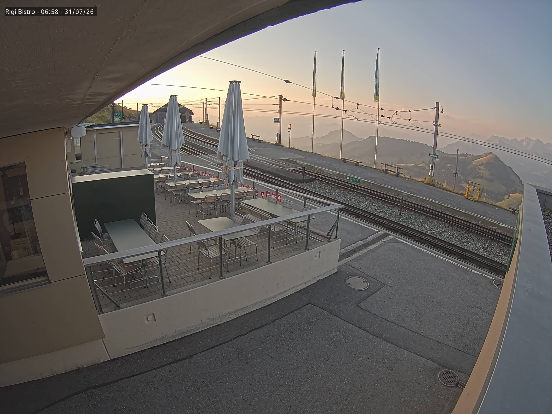 Archiv Foto Webcam Blick auf Rigi Kulm, Bergrestaurant