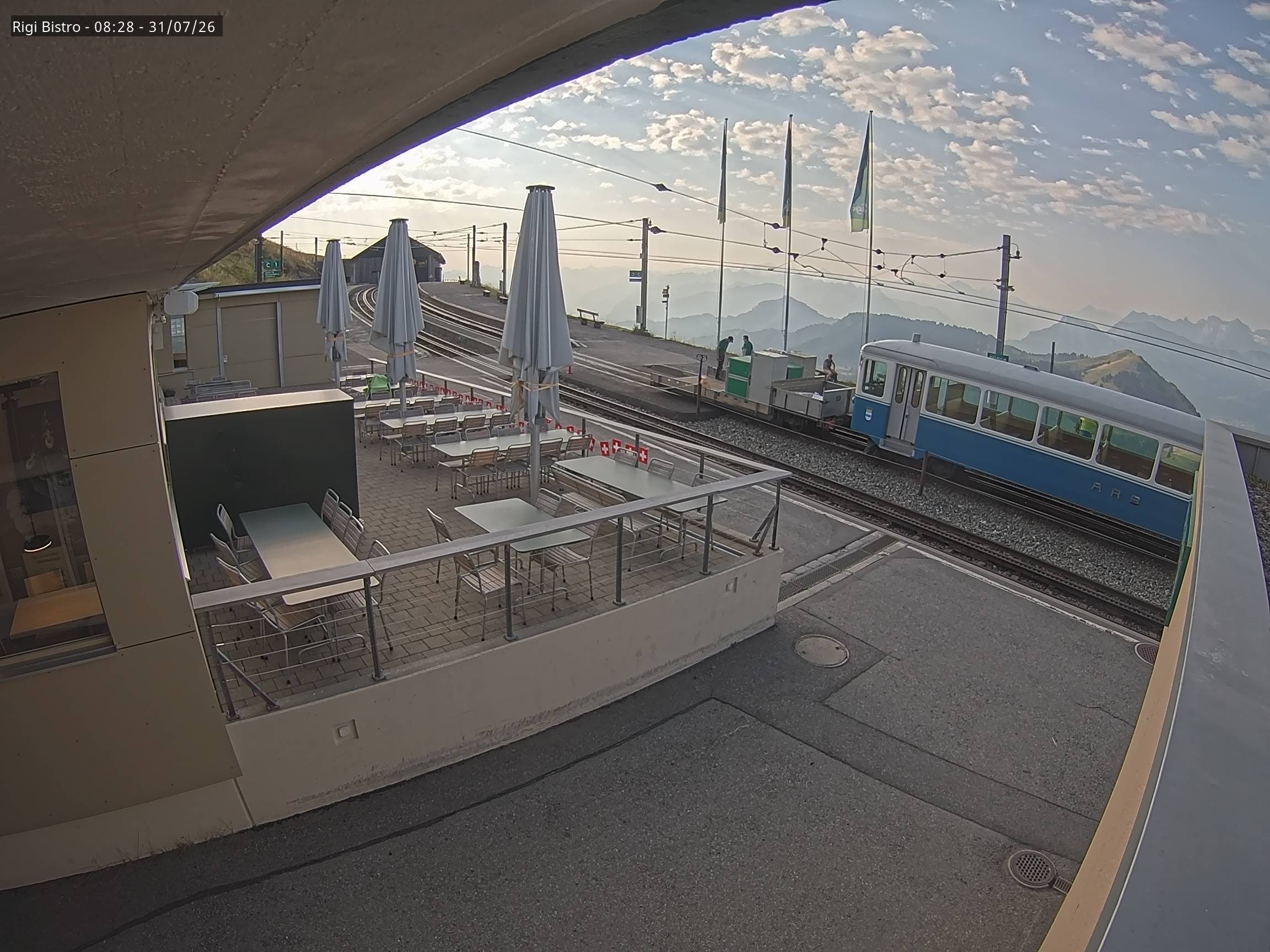 Archiv Foto Webcam Blick auf Rigi Kulm, Bergrestaurant