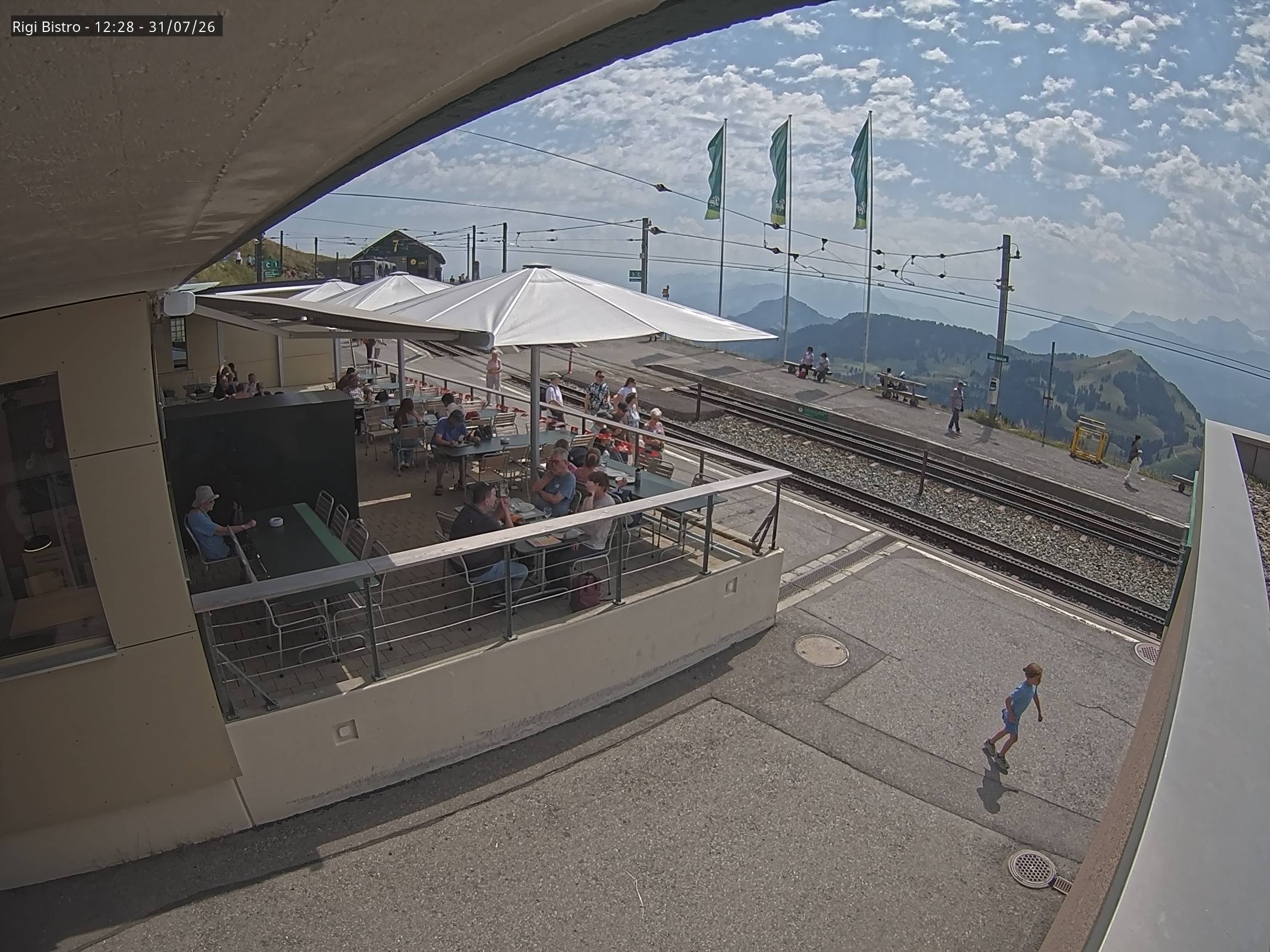 Archiv Foto Webcam Blick auf Rigi Kulm, Bergrestaurant