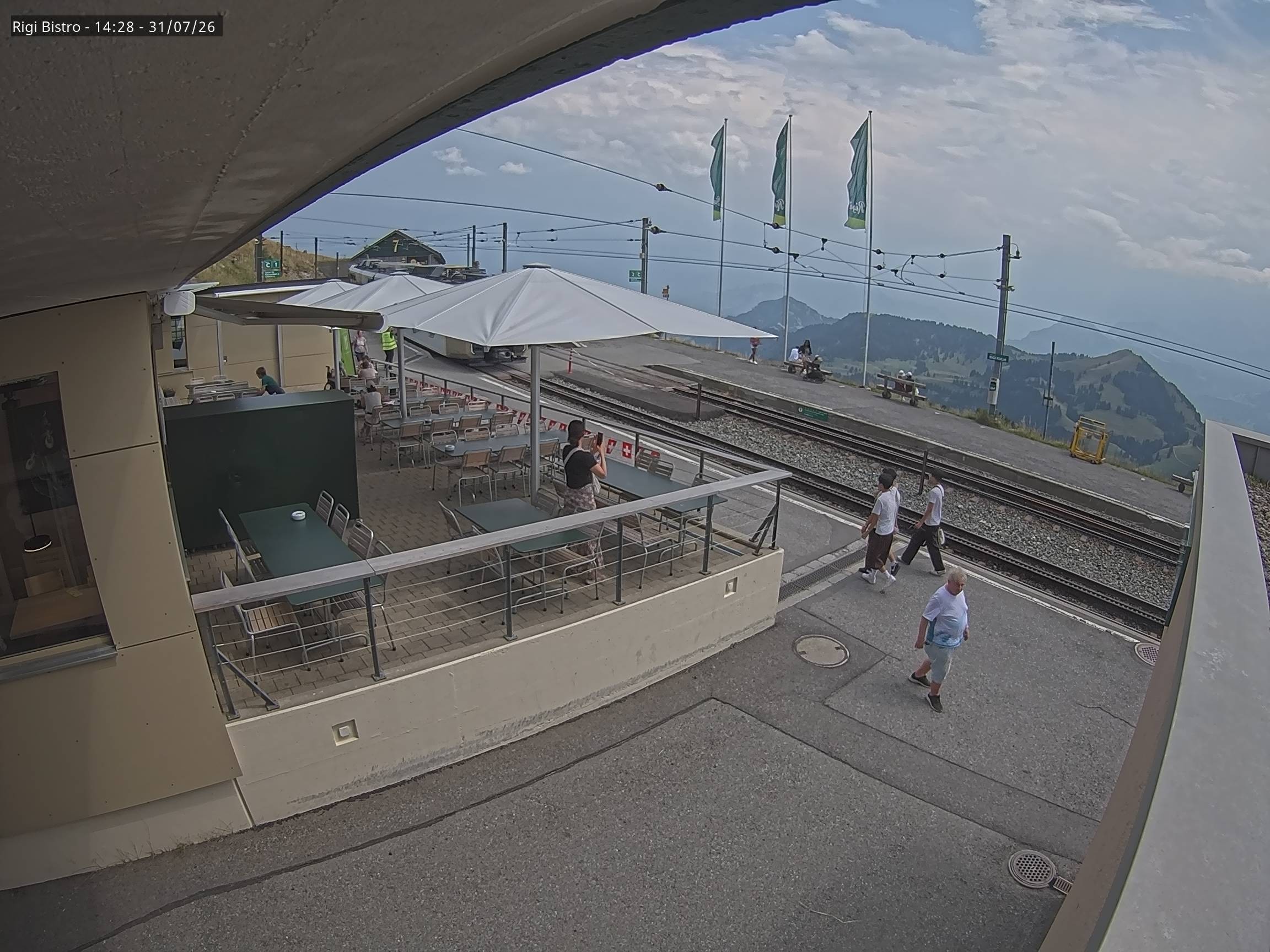 Archiv Foto Webcam Blick auf Rigi Kulm, Bergrestaurant