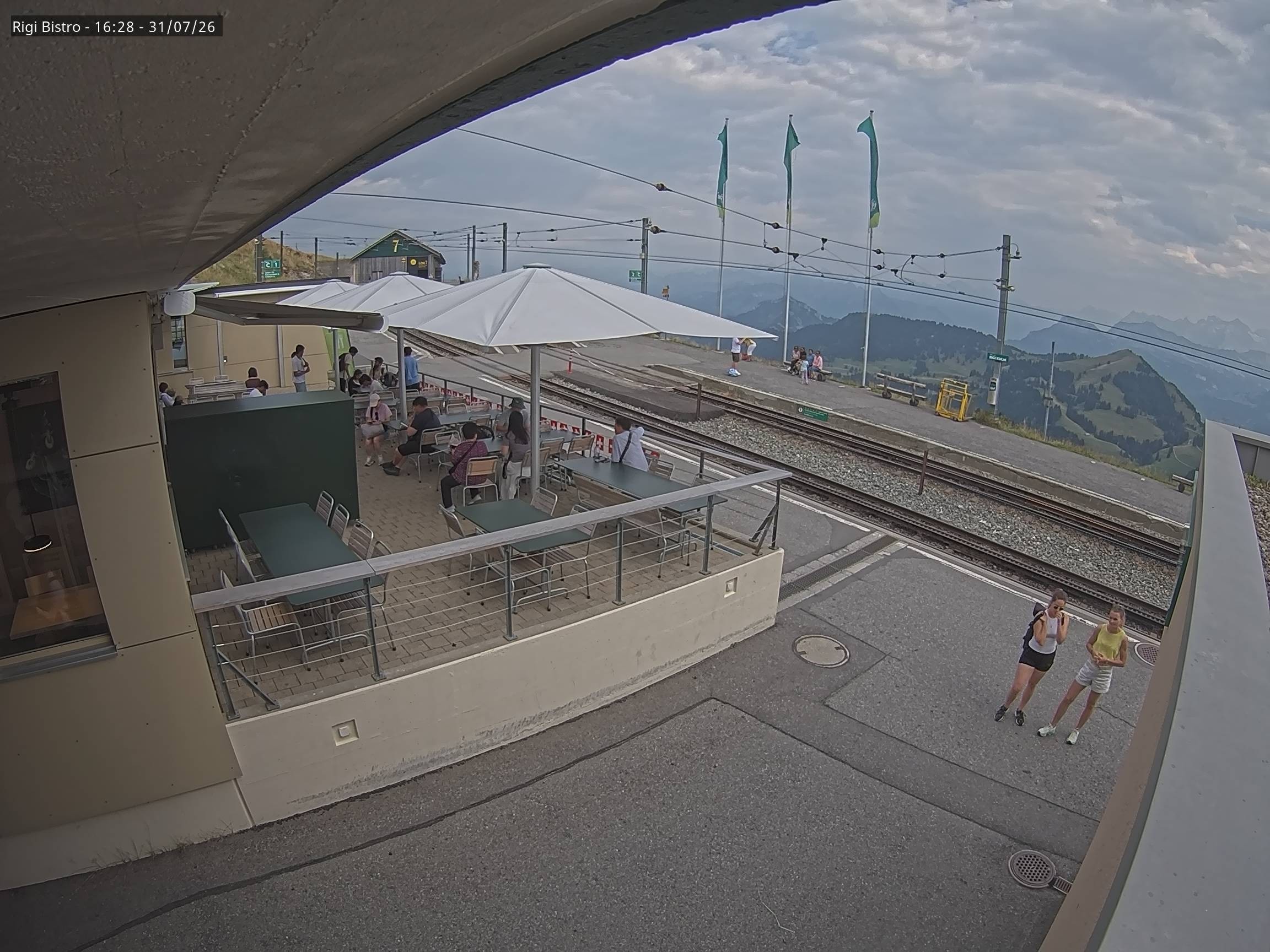 Archiv Foto Webcam Blick auf Rigi Kulm, Bergrestaurant