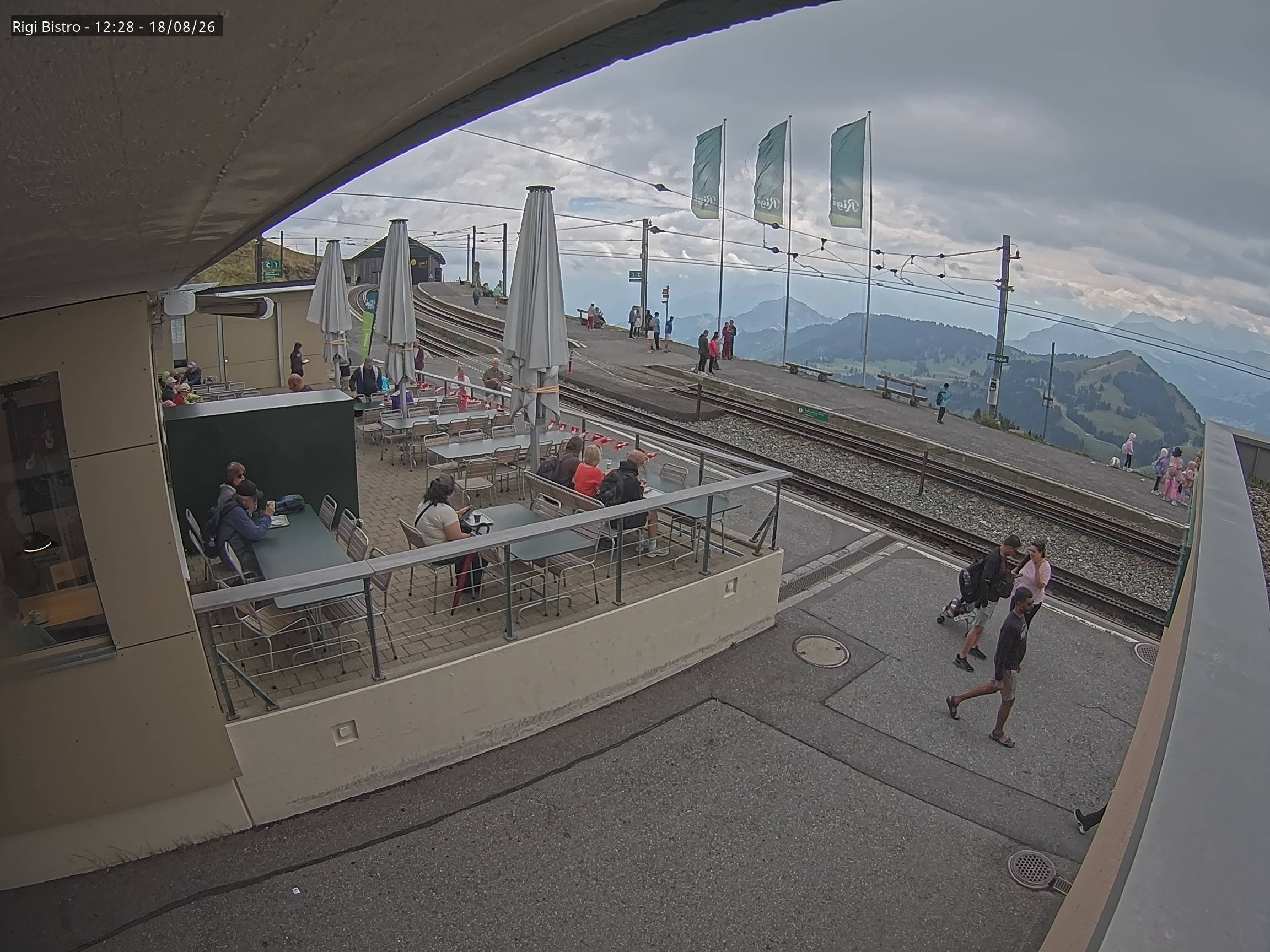 Archiv Foto Webcam Blick auf Rigi Kulm, Bergrestaurant