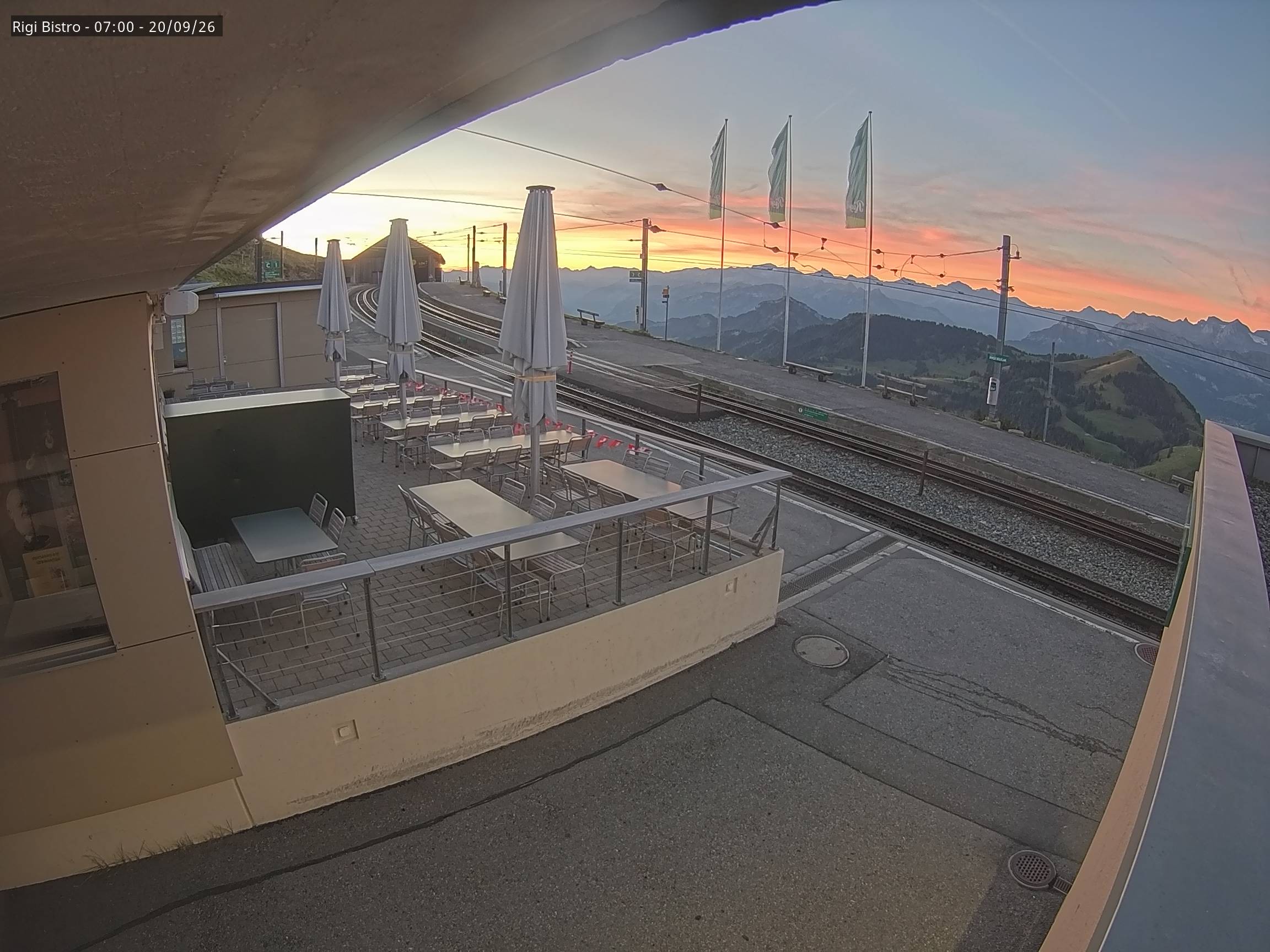 Archiv Foto Webcam Blick auf Rigi Kulm, Bergrestaurant