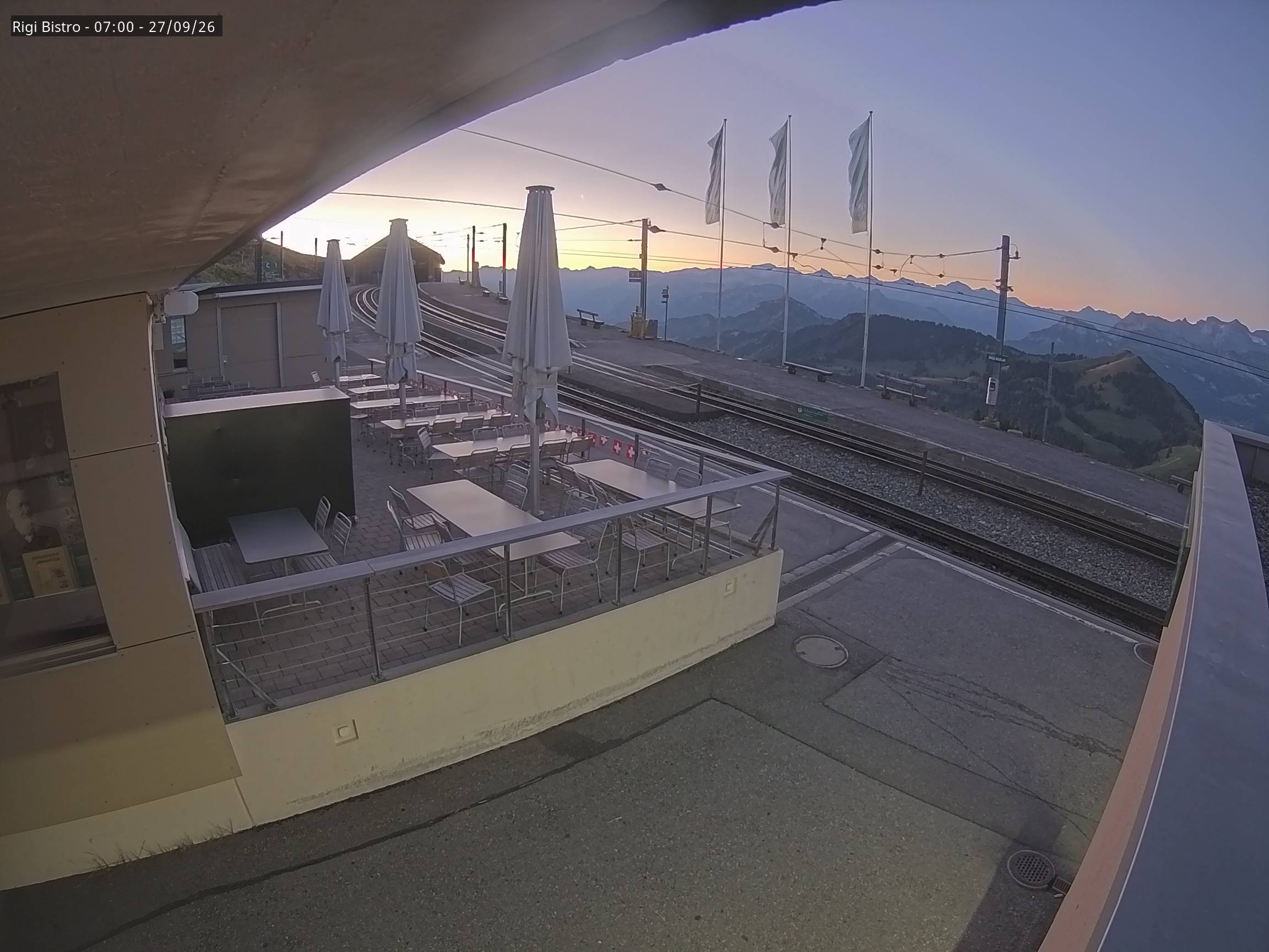 Archiv Foto Webcam Blick auf Rigi Kulm, Bergrestaurant