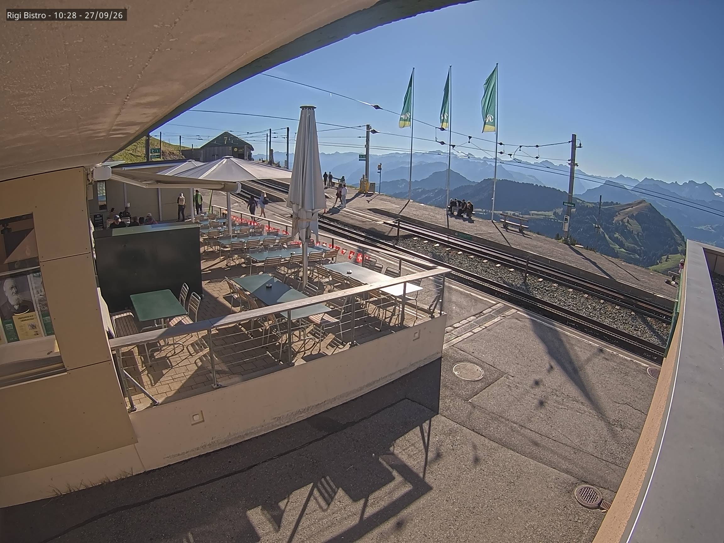 Archiv Foto Webcam Blick auf Rigi Kulm, Bergrestaurant
