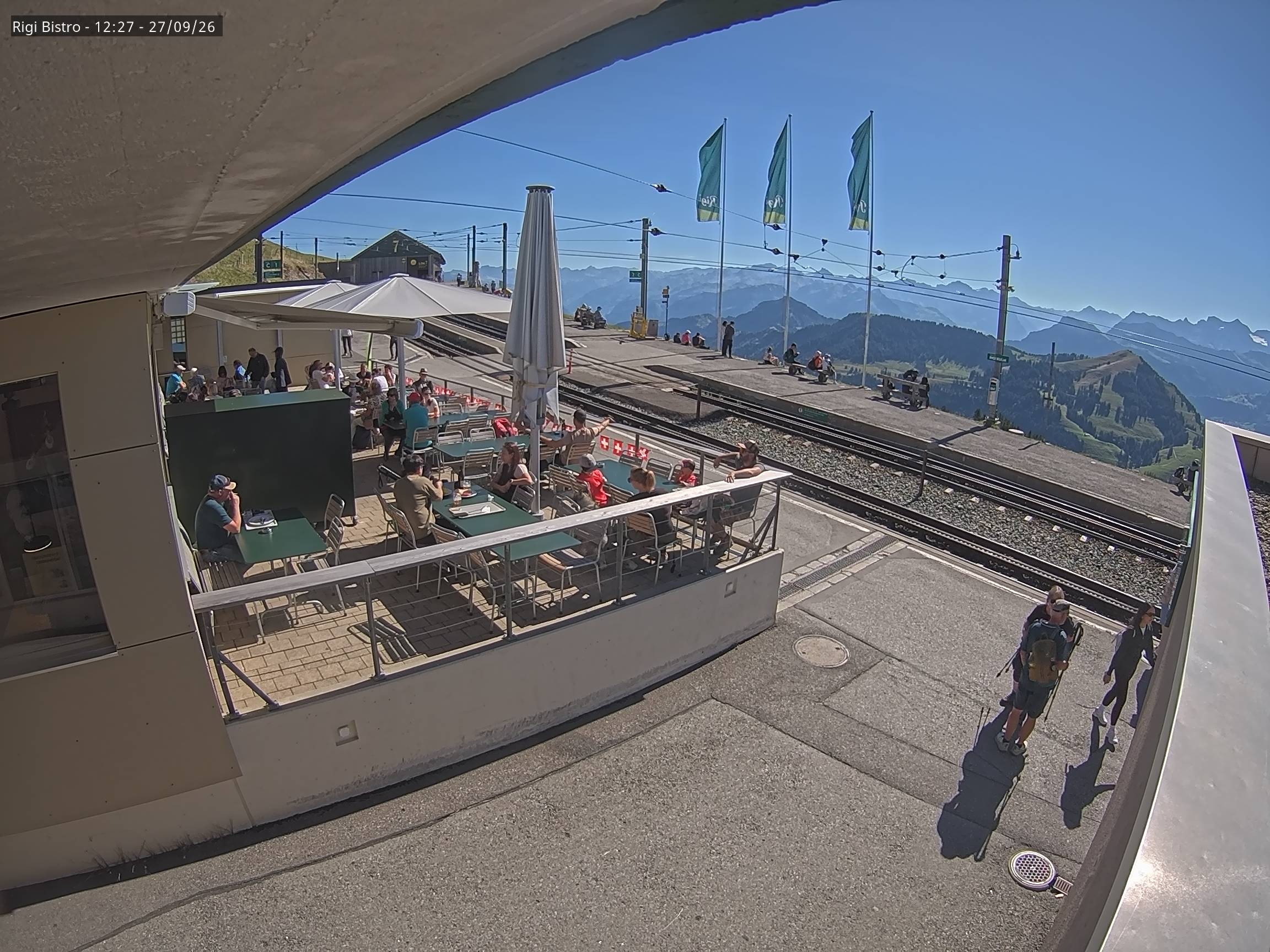 Archiv Foto Webcam Blick auf Rigi Kulm, Bergrestaurant