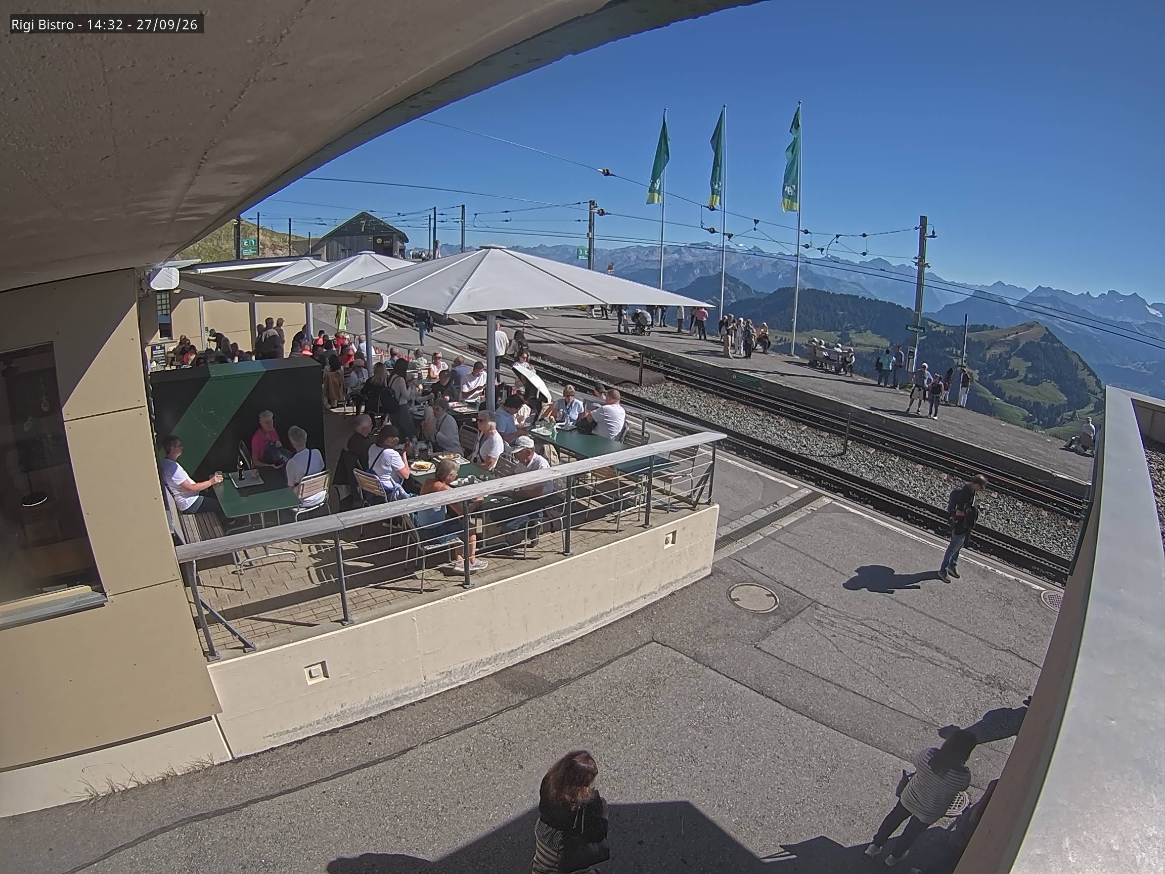 Archiv Foto Webcam Blick auf Rigi Kulm, Bergrestaurant