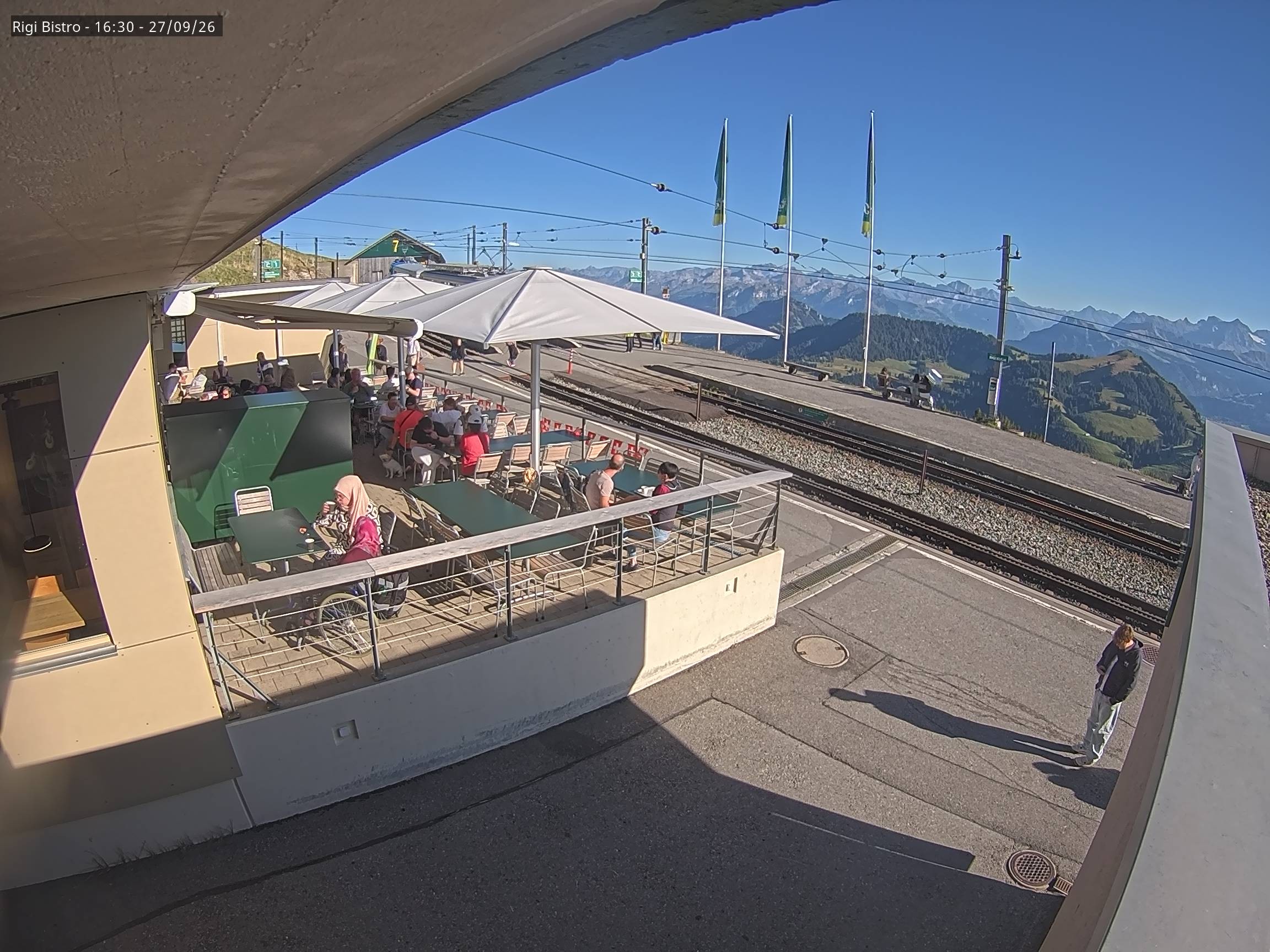 Archiv Foto Webcam Blick auf Rigi Kulm, Bergrestaurant