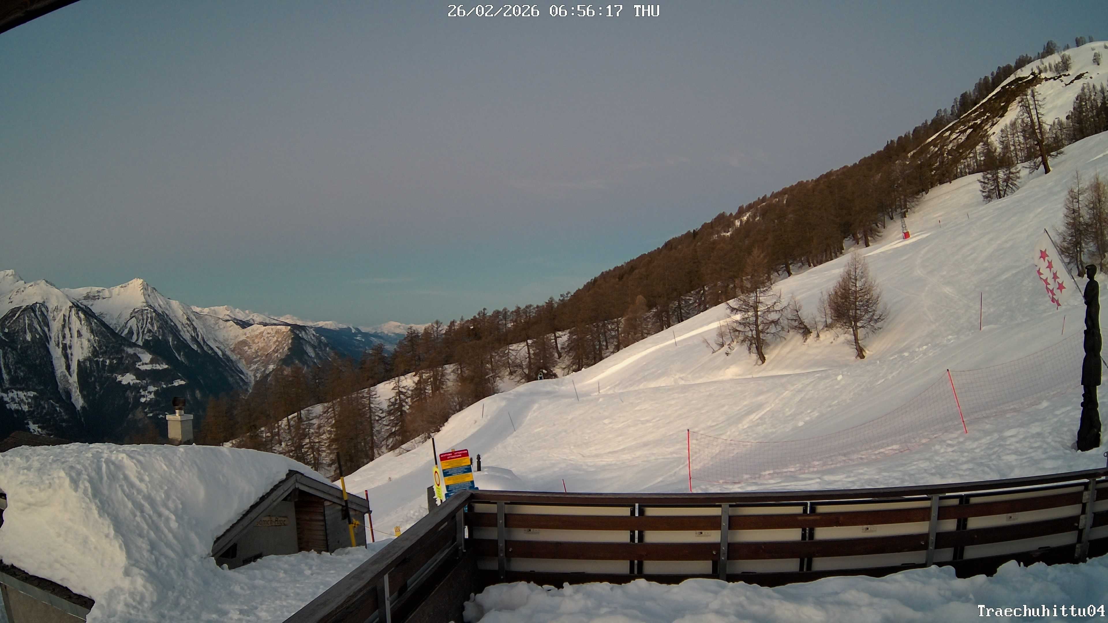 Archived image Webcam Restaurant Trächuhittu in Jeizine