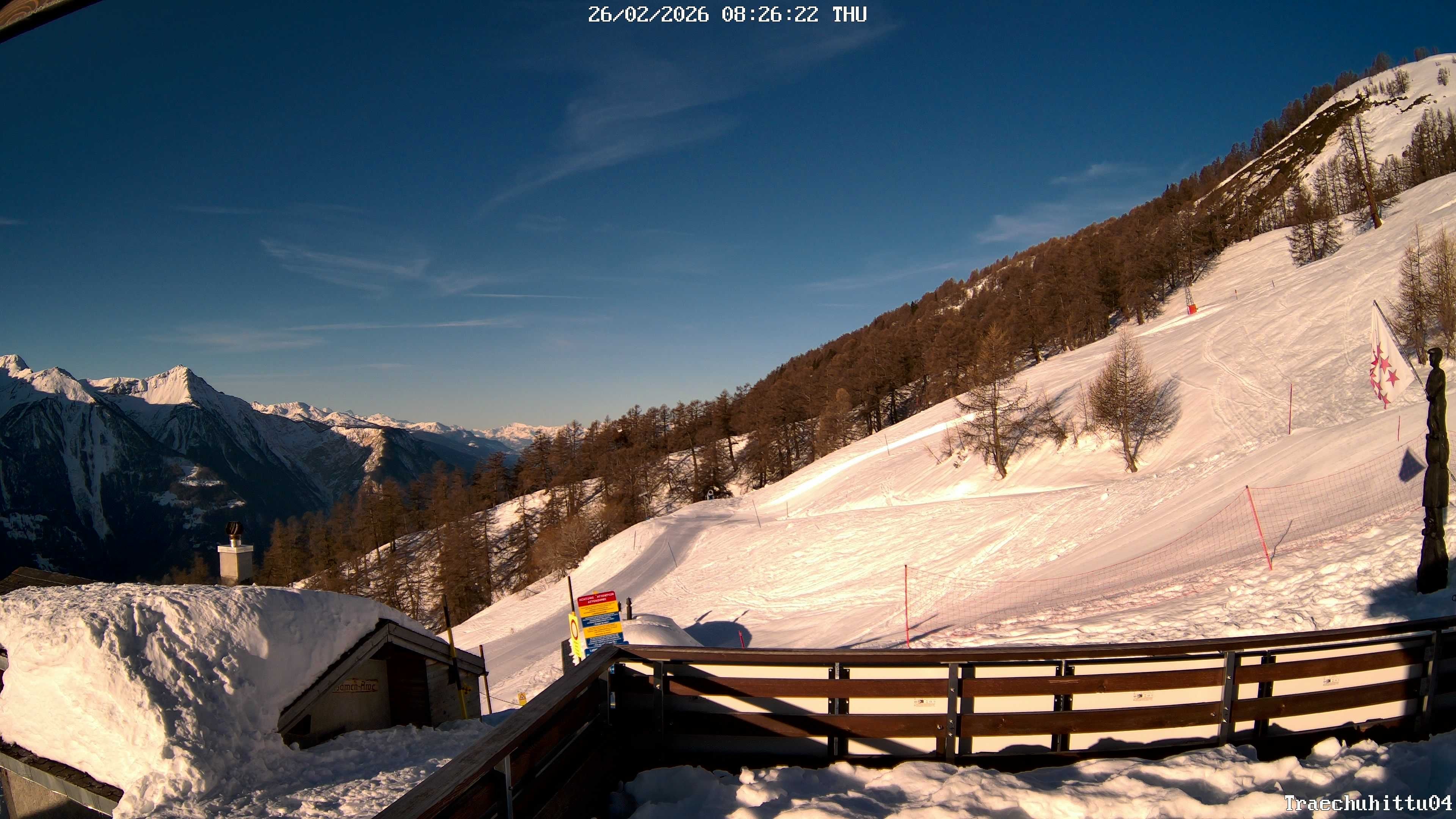 Archived image Webcam Restaurant Trächuhittu in Jeizine