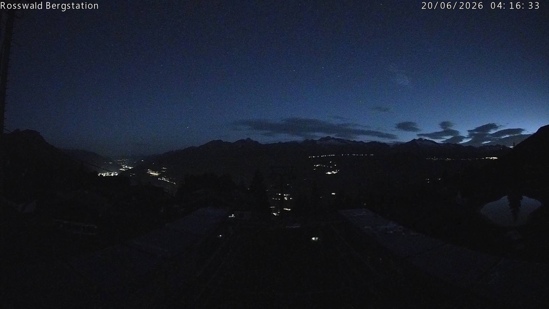 Archiv Foto Webcam Rosswald - Bergstation