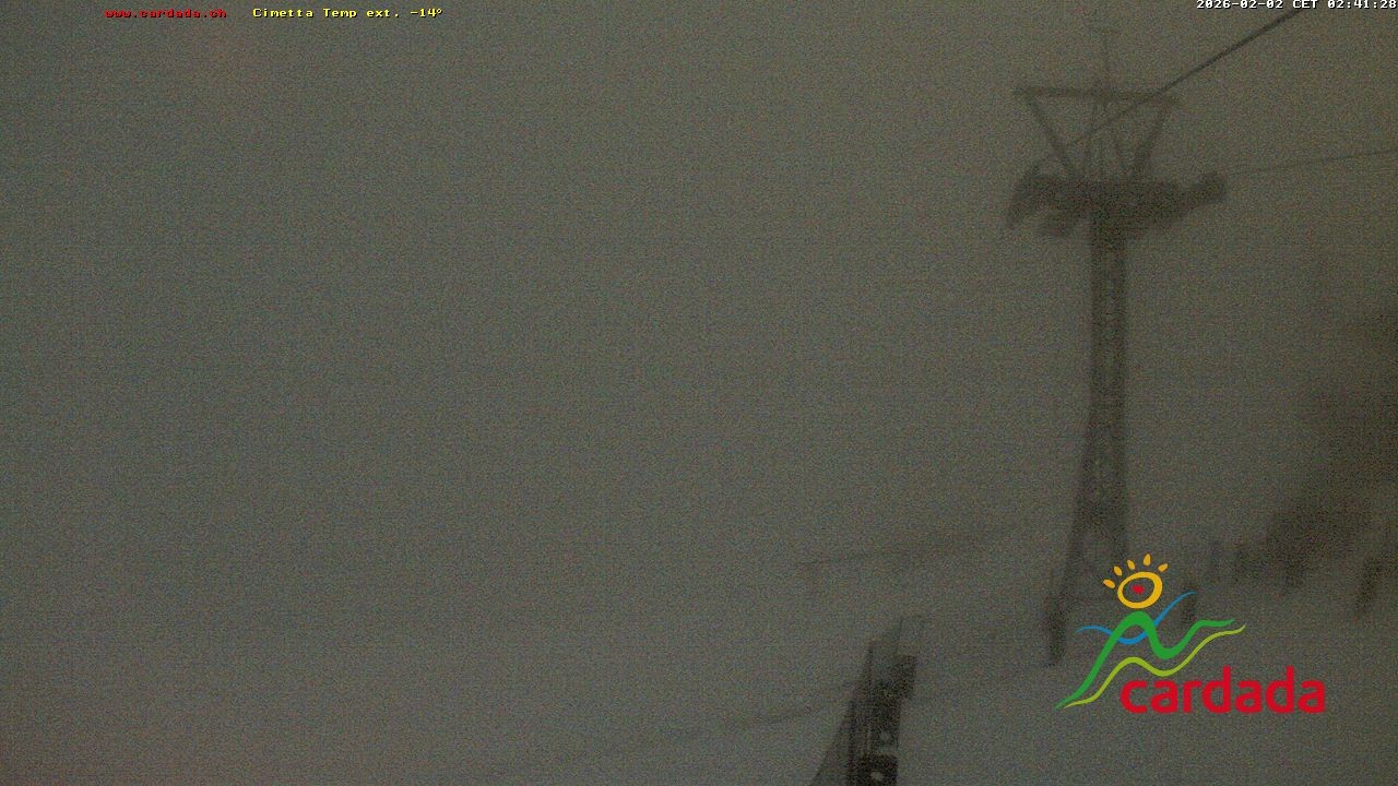 Archiv Foto Webcam Cardada Cimetta: Blick Sesselbahn