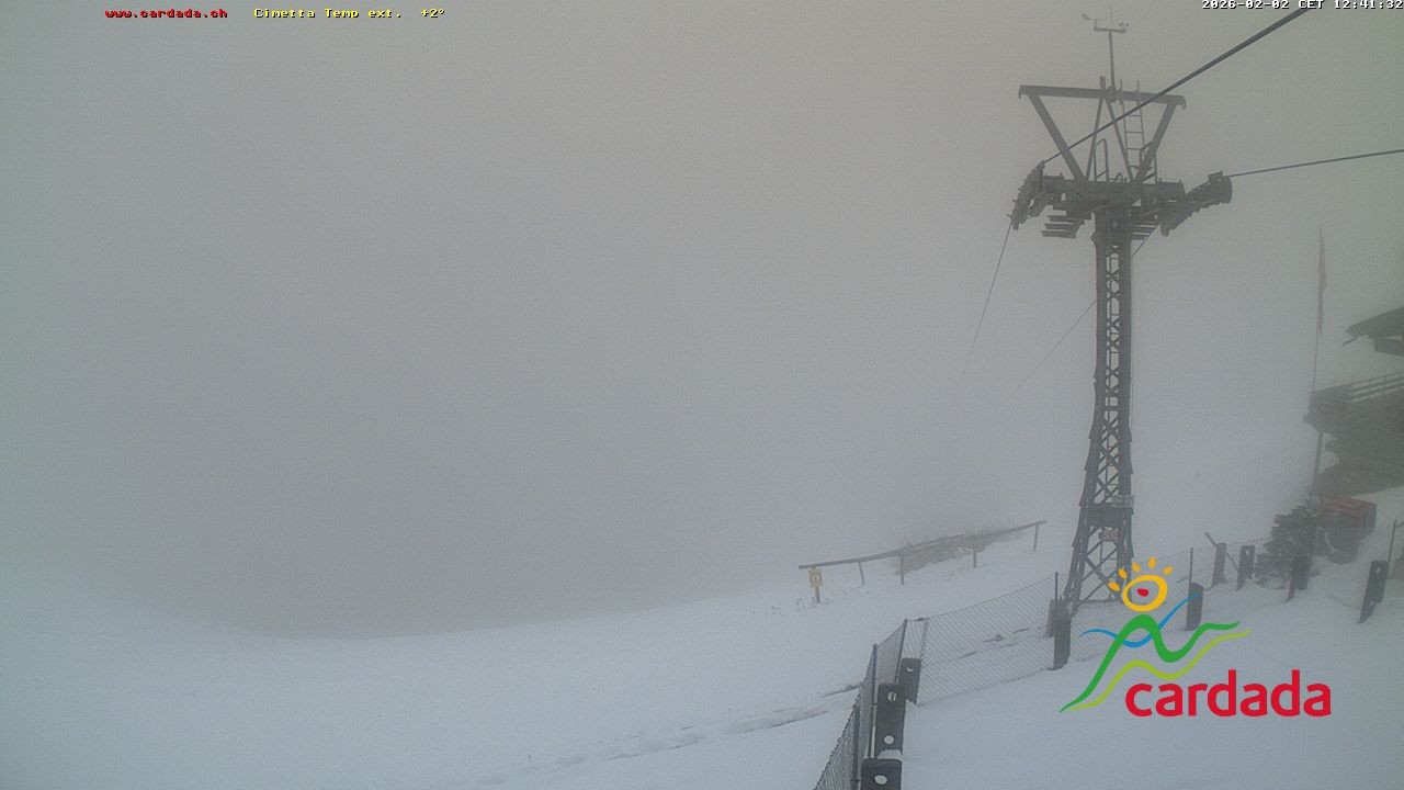 Archiv Foto Webcam Cardada Cimetta: Blick Sesselbahn