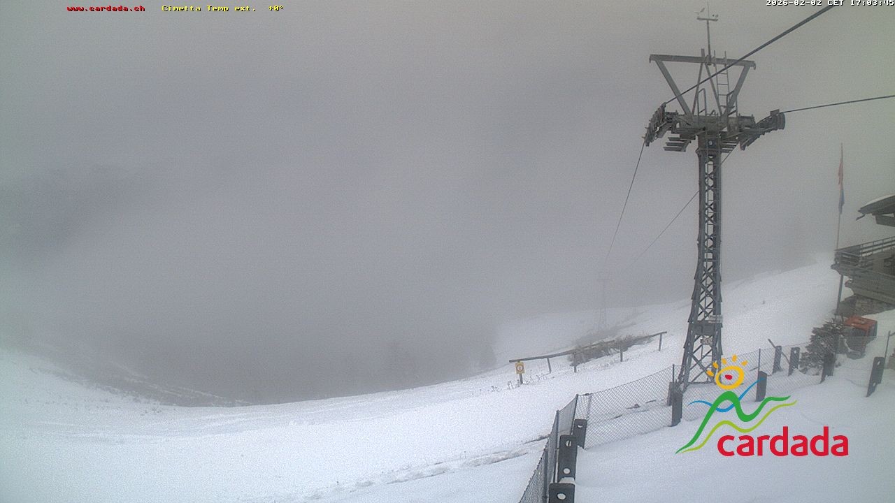 Archiv Foto Webcam Cardada Cimetta: Blick Sesselbahn