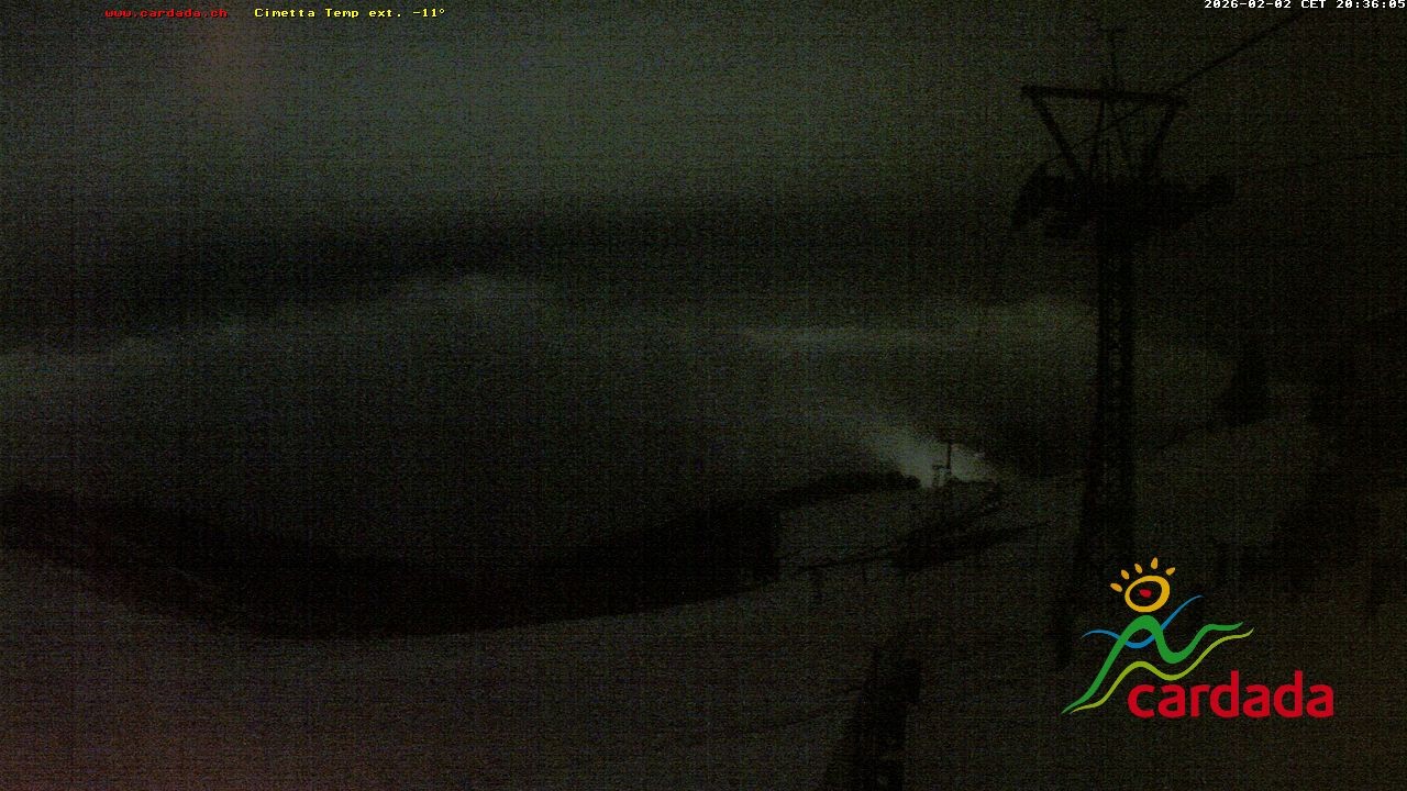 Archiv Foto Webcam Cardada Cimetta: Blick Sesselbahn