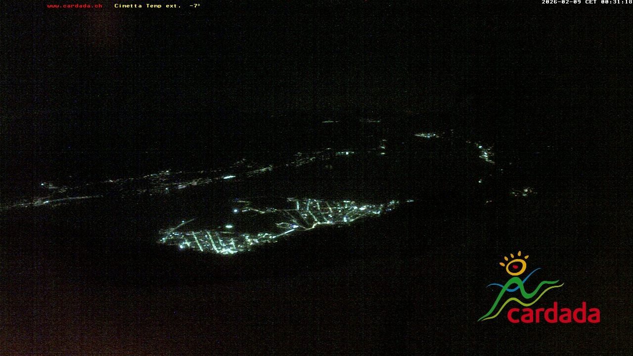 Archiv Foto Webcam Cardada Cimetta: Blick Sesselbahn