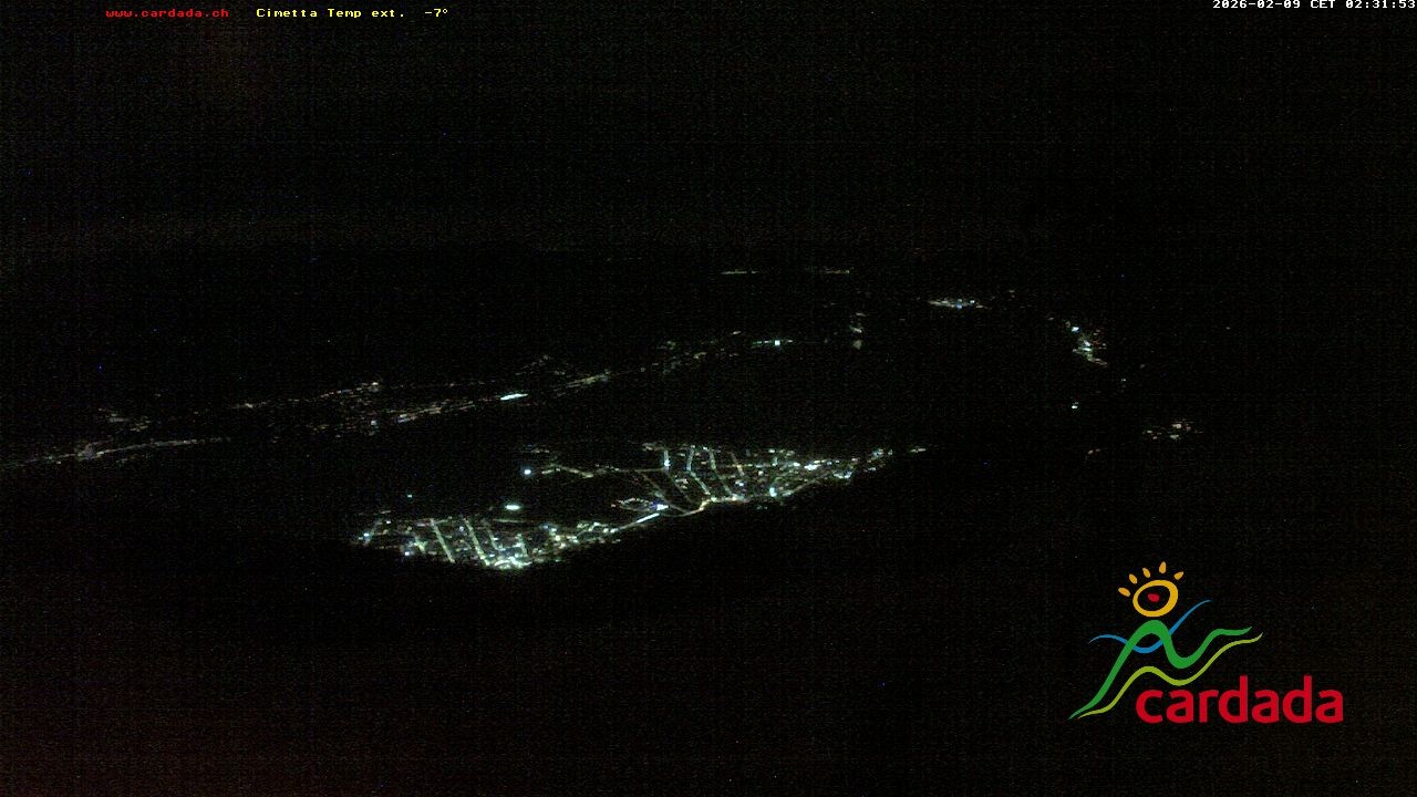 Archiv Foto Webcam Cardada Cimetta: Blick Sesselbahn