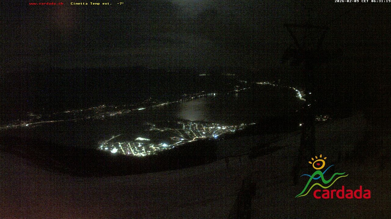 Archiv Foto Webcam Cardada Cimetta: Blick Sesselbahn
