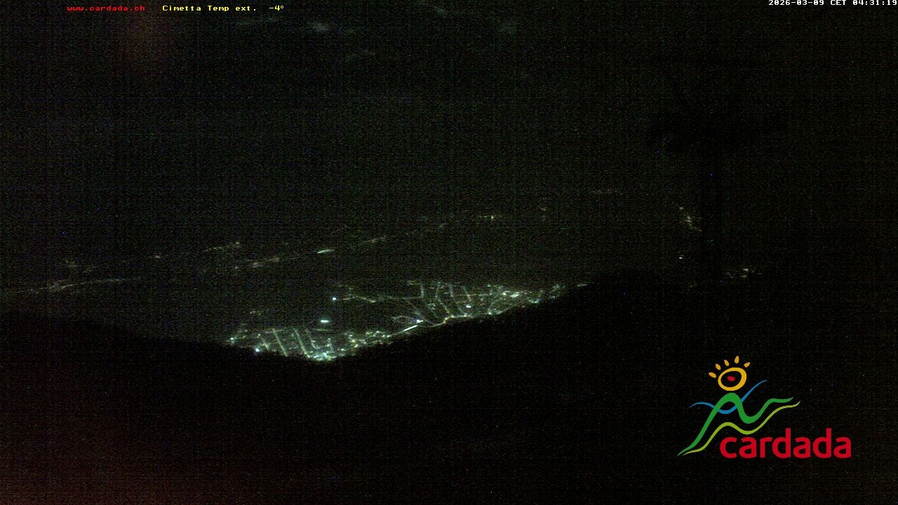 Archiv Foto Webcam Cardada Cimetta: Blick Sesselbahn