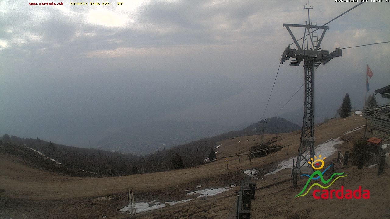 Archiv Foto Webcam Cardada Cimetta: Blick Sesselbahn