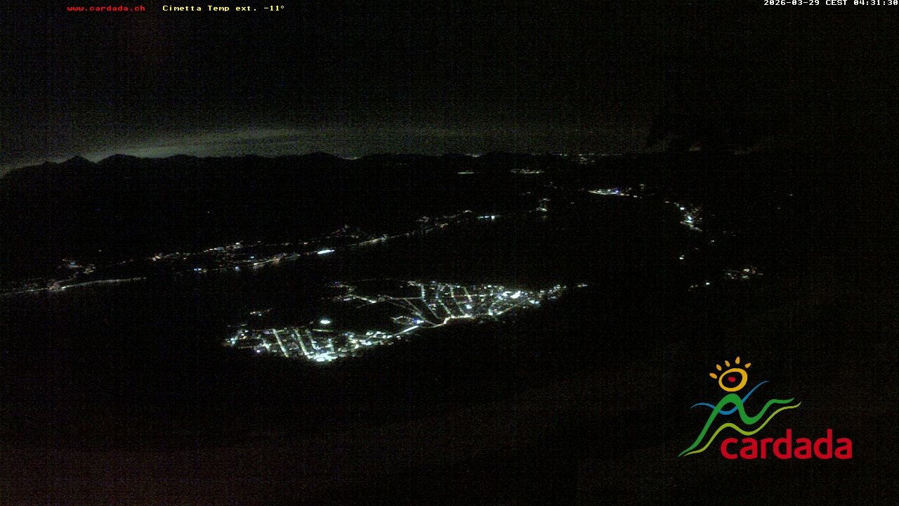 Archived image Webcam Cardada Cimetta: View Chair Lift