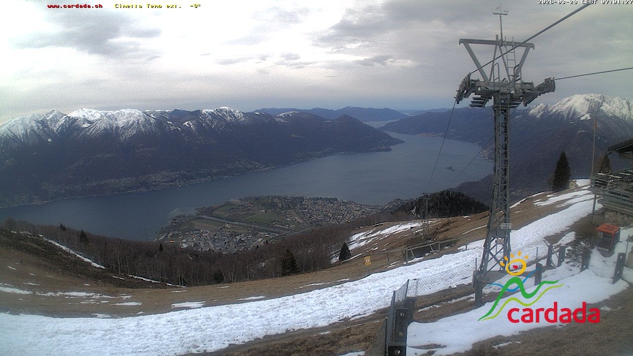 Archived image Webcam Cardada Cimetta: View Chair Lift