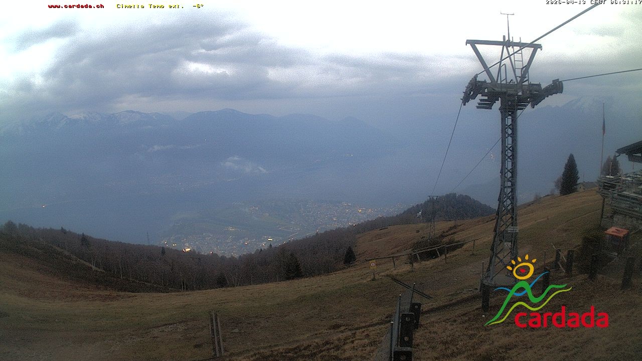 Archived image Webcam Cardada Cimetta: View Chair Lift