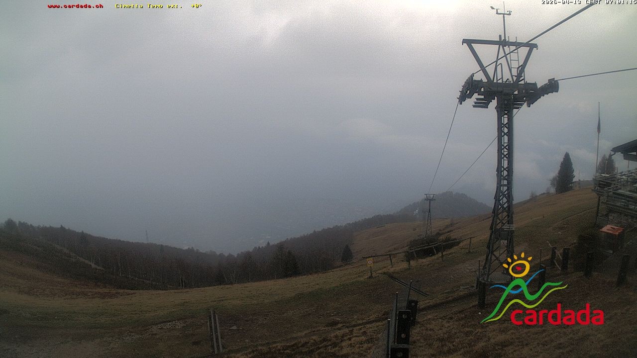 Archiv Foto Webcam Cardada Cimetta: Blick Sesselbahn