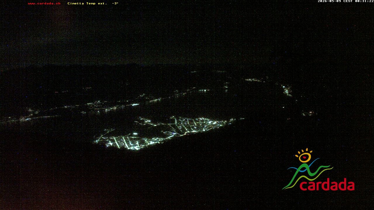 Archiv Foto Webcam Cardada Cimetta: Blick Sesselbahn