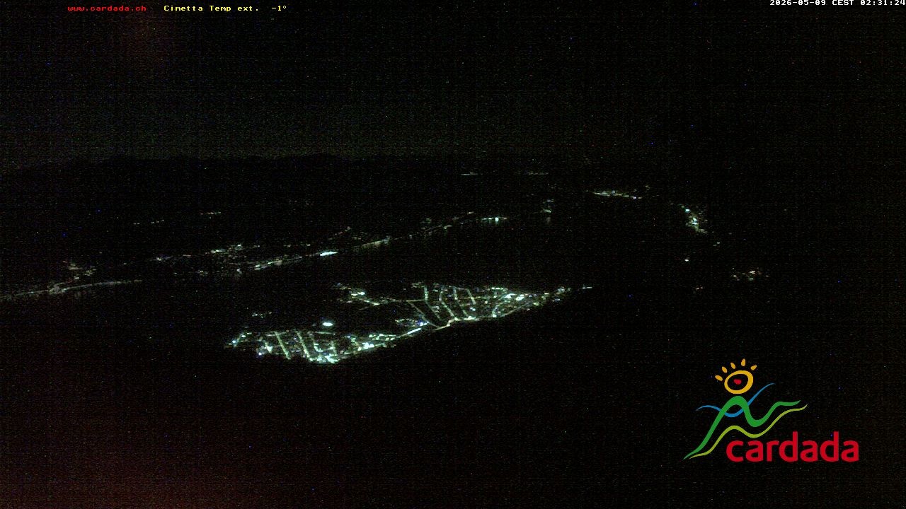 Archiv Foto Webcam Cardada Cimetta: Blick Sesselbahn