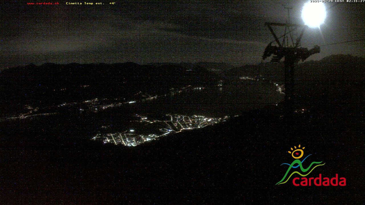 Archived image Webcam Cardada Cimetta: View Chair Lift