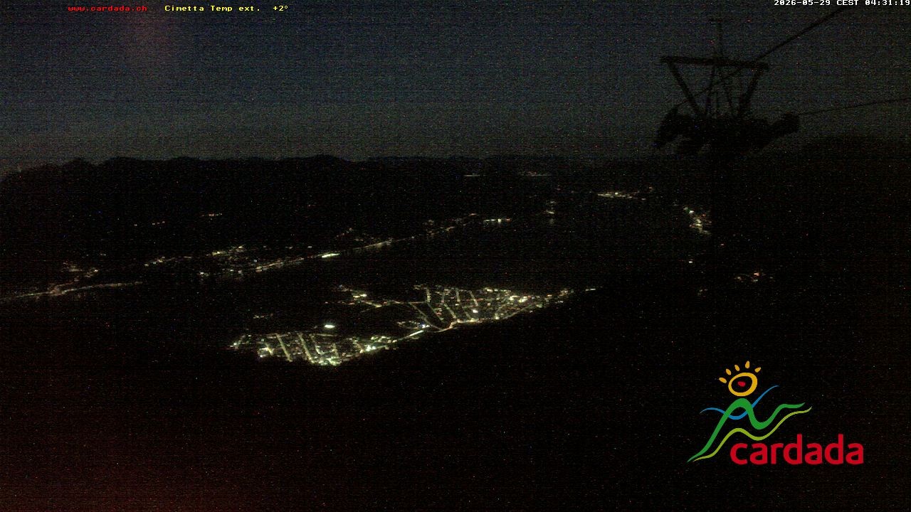 Archived image Webcam Cardada Cimetta: View Chair Lift